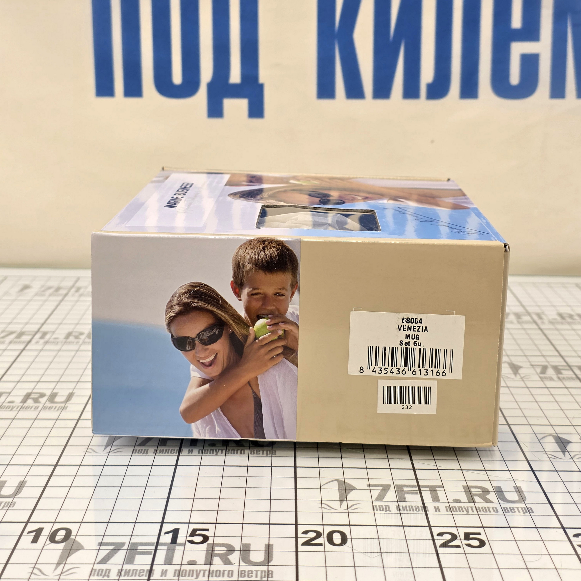 Купить Набор кружек Marine Business Venezia 68004 Ø80мм 90мм 6шт из белого/синего меламина 7ft.ru в интернет магазине Семь Футов