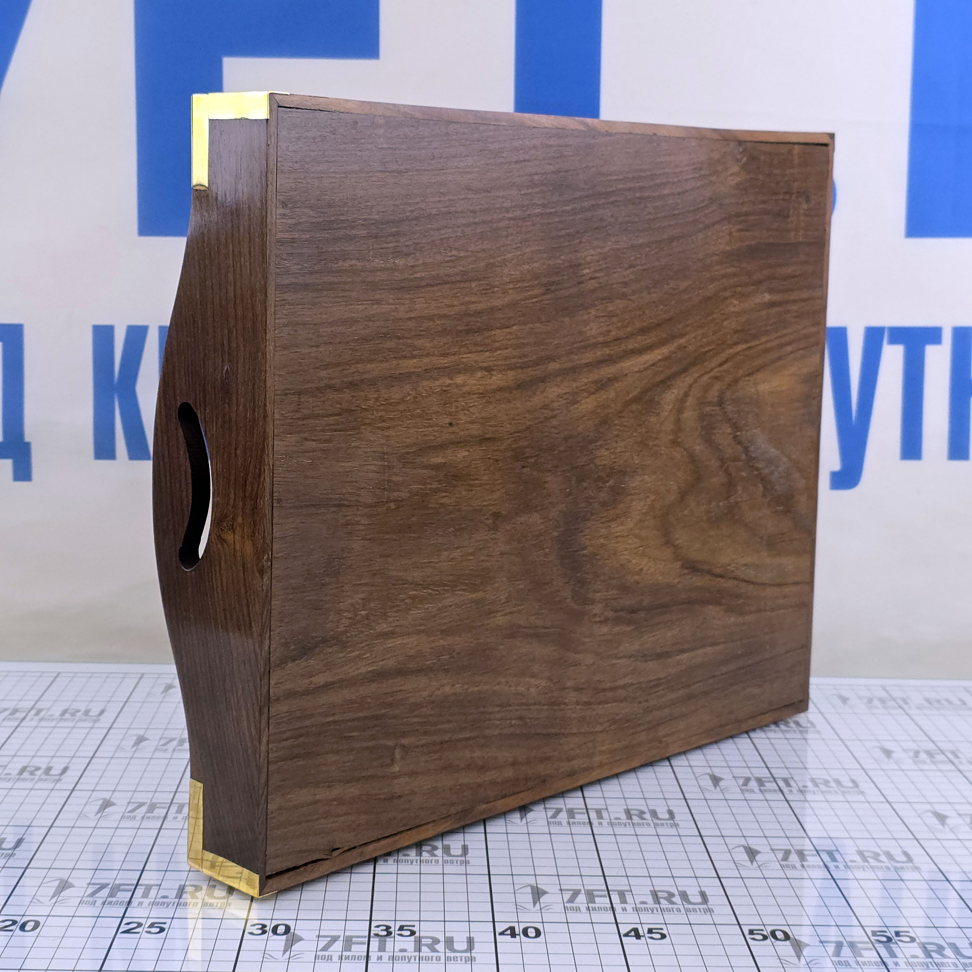 Купить Набор из трех подносов Foresti & Suardi PLAT007 из дерева и латуни 7ft.ru в интернет магазине Семь Футов