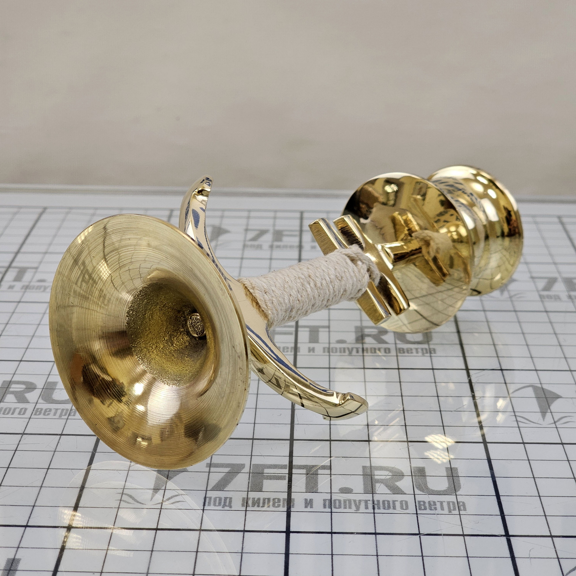 Купить Подсвечник в виде якоря с веревкой Foresti&Suardi DECO006 150мм из полированной латуни 7ft.ru в интернет магазине Семь Футов