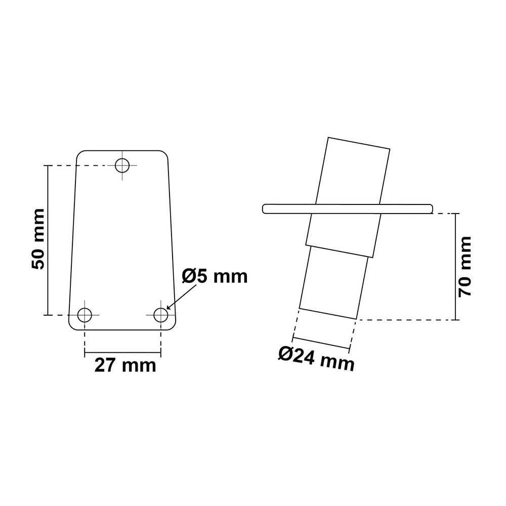 Купить Круговой огонь на съемной мачте TREM L4101530 60см 12В 10Вт 360° IPX6 для судов до 20м белый с белым корпусом 7ft.ru в интернет магазине Семь Футов