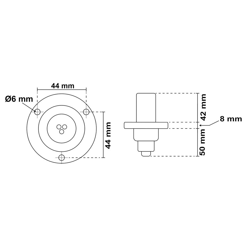 Купить Мачта комбинированная съемная TREM L3800101 100см 12В 10Вт 360°/225° IPX6 для судов до 20м с черным корпусом 7ft.ru в интернет магазине Семь Футов