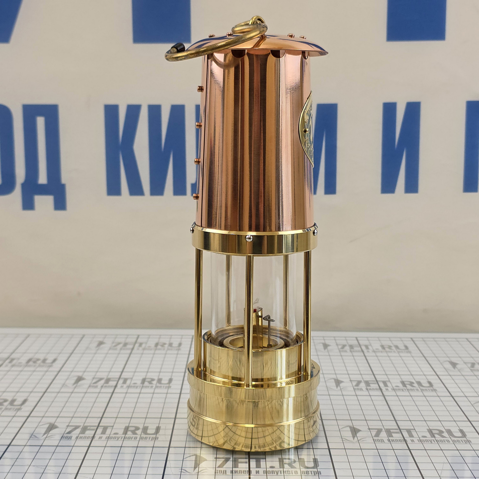 Купить Лампа Дэви E.Thomas&Williams 4126M Cambrian Miners Ø90х250мм 15-20ч 100мл шахтерская с верхом из меди для Благодатного/Олимпийского огня 7ft.ru в интернет магазине Семь Футов