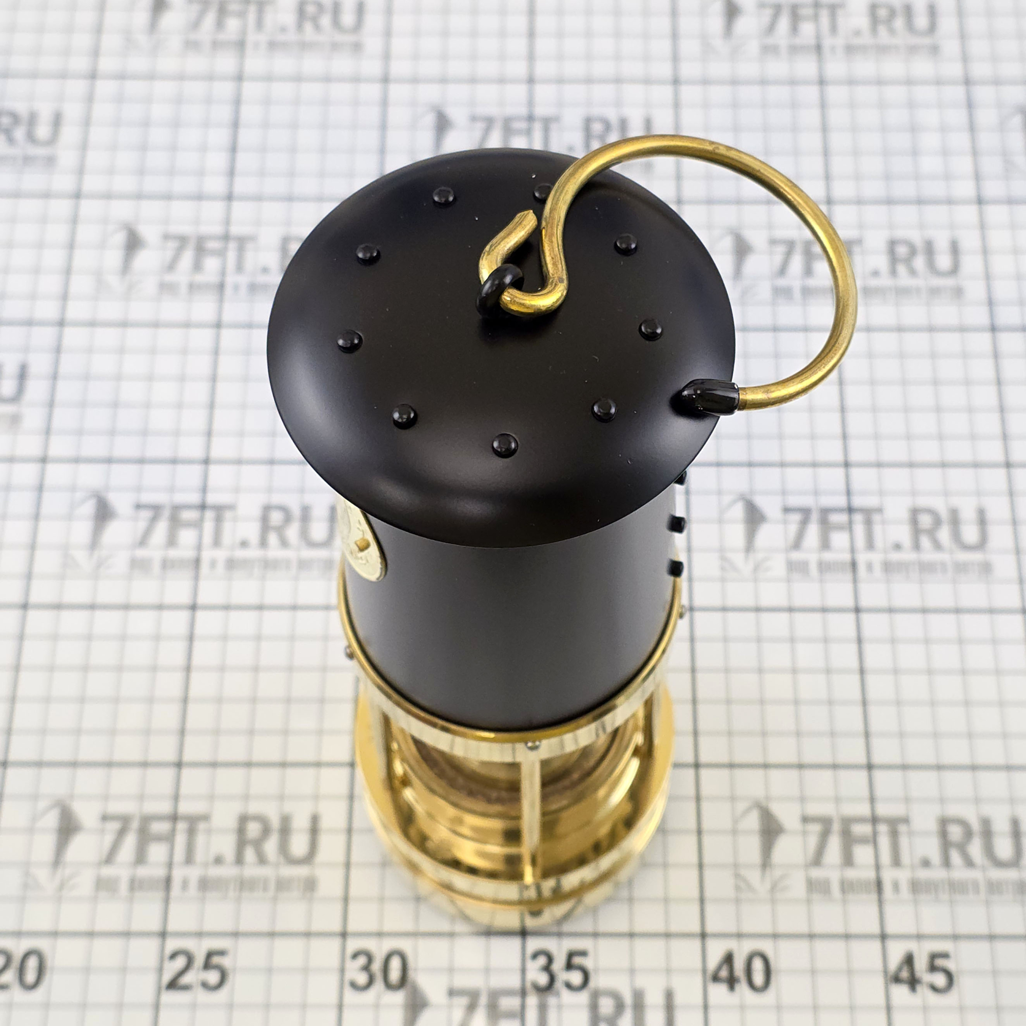 Купить Лампа Дэви E.Thomas&Williams Cambrian 4126B Miners Ø90х250мм 15-20ч 100мл шахтерская с черным окрашенным верхом для Благодатного/Олимпийского огня 7ft.ru в интернет магазине Семь Футов