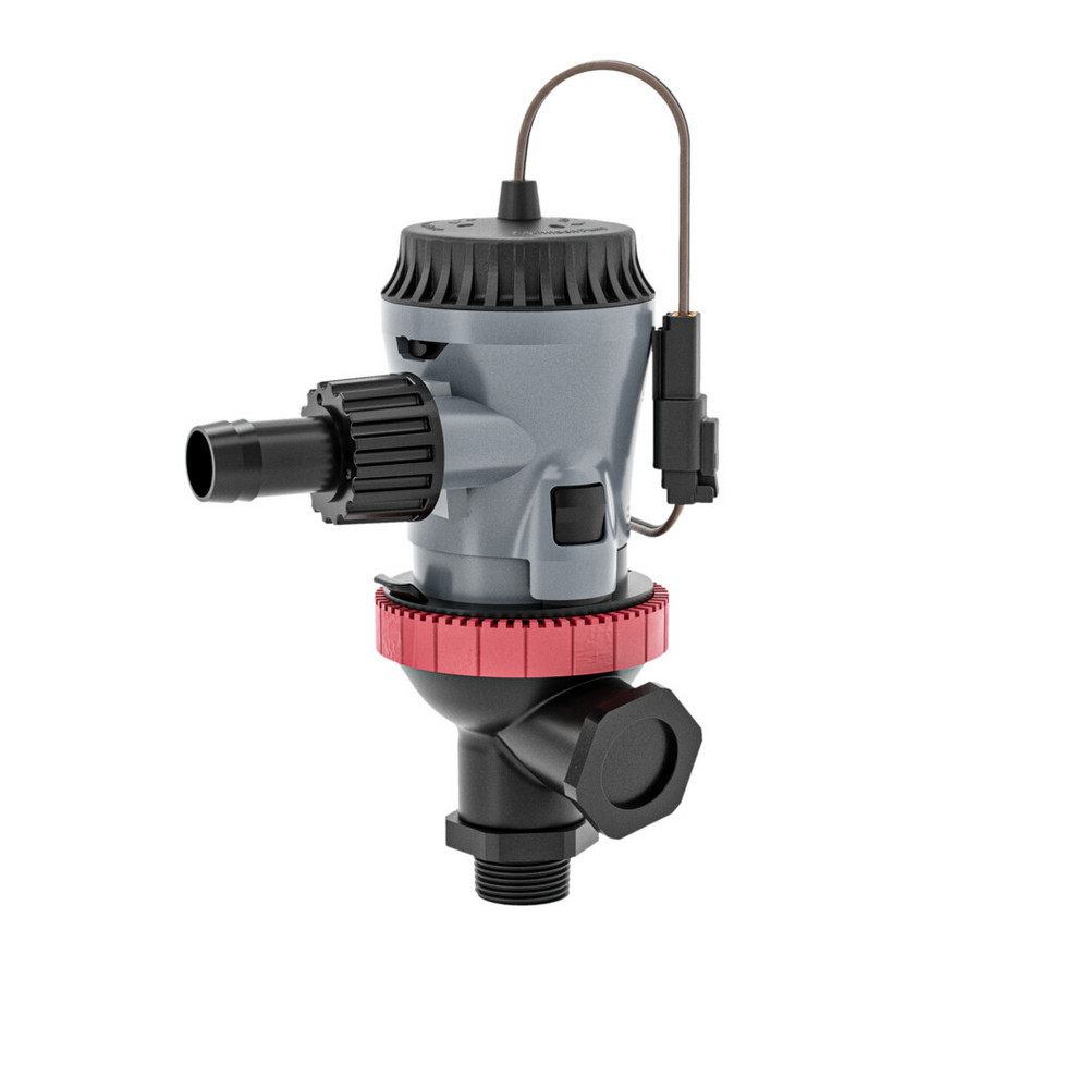 Купить Картриджный аэраторный насос Johnson Pump Aqua O2 10-13649-01 500GPH 12В 2,7А 37л/мин под шланг Ø19мм с двумя портами корпус из АБС-пластика 7ft.ru в интернет магазине Семь Футов