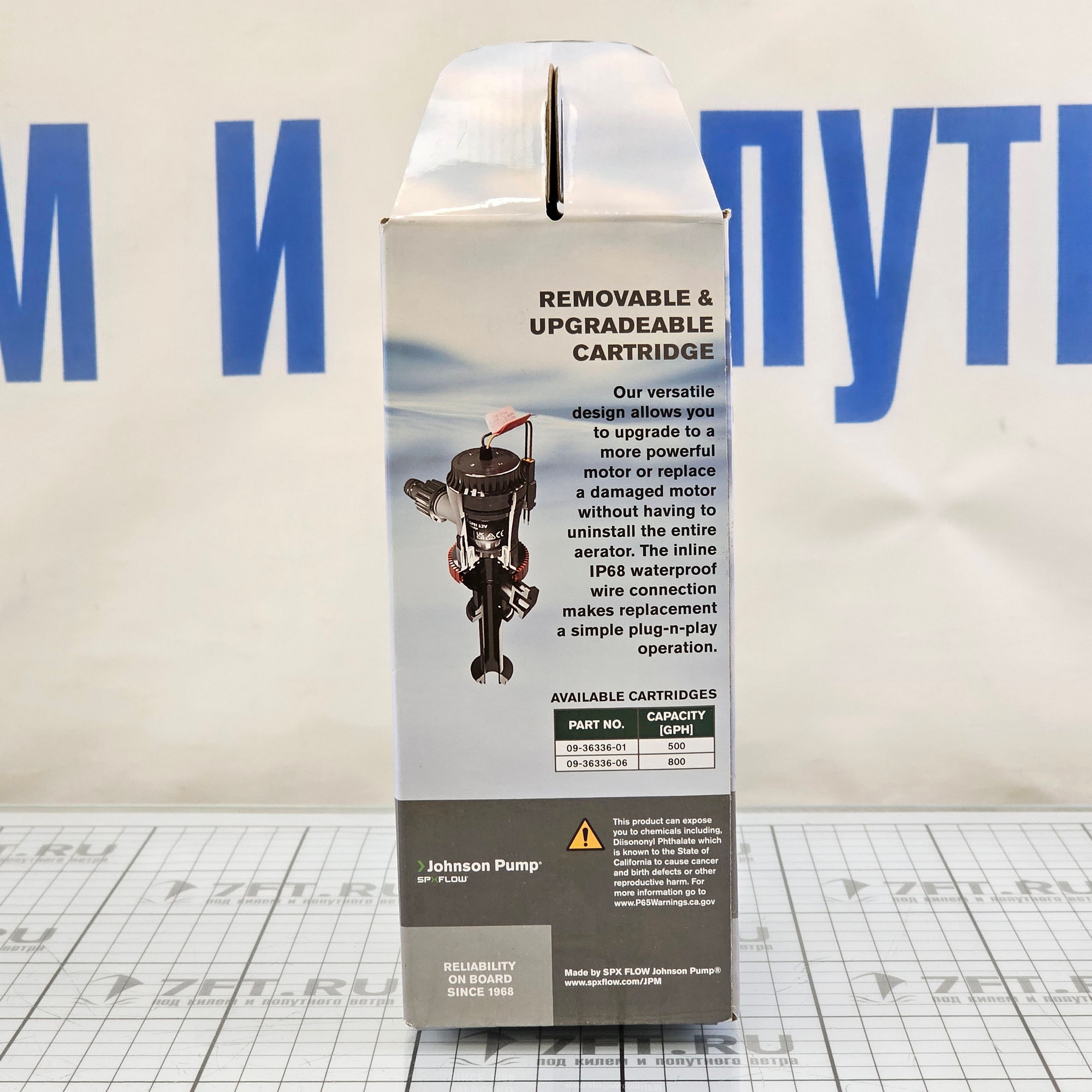 Купить Картриджный аэраторный насос Johnson Pump Aqua O2 Flex Mount 10-13642-01 500GPH 12В 2,7А 37л/мин под шланг Ø19мм гибкое крепление корпус из АБС-пластика 7ft.ru в интернет магазине Семь Футов