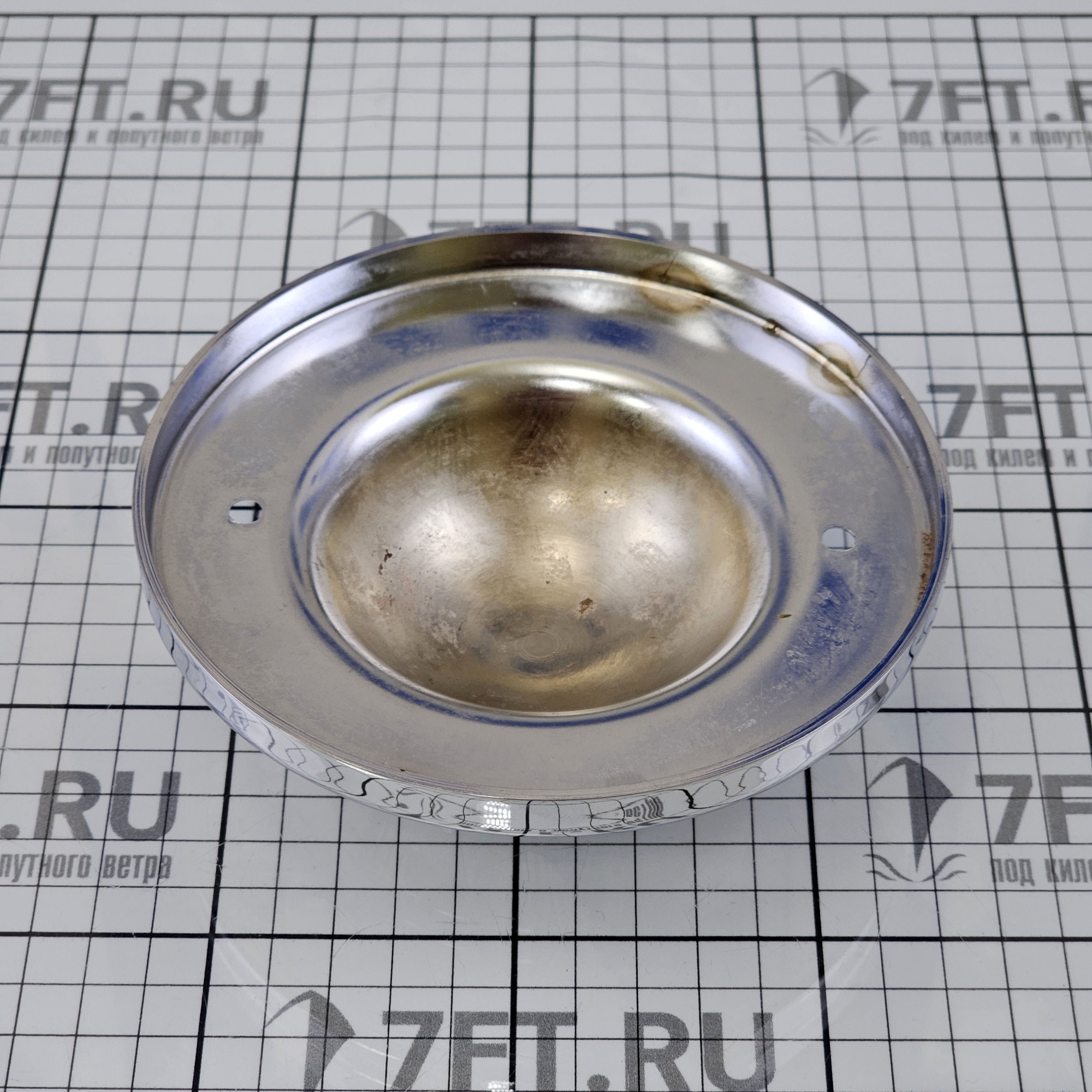 Купить Штурвал Stazo 11.0600.2 Ø600мм 6 алюминиевых спиц отделка семилетнем тиком с хромированной крышкой 7ft.ru в интернет магазине Семь Футов