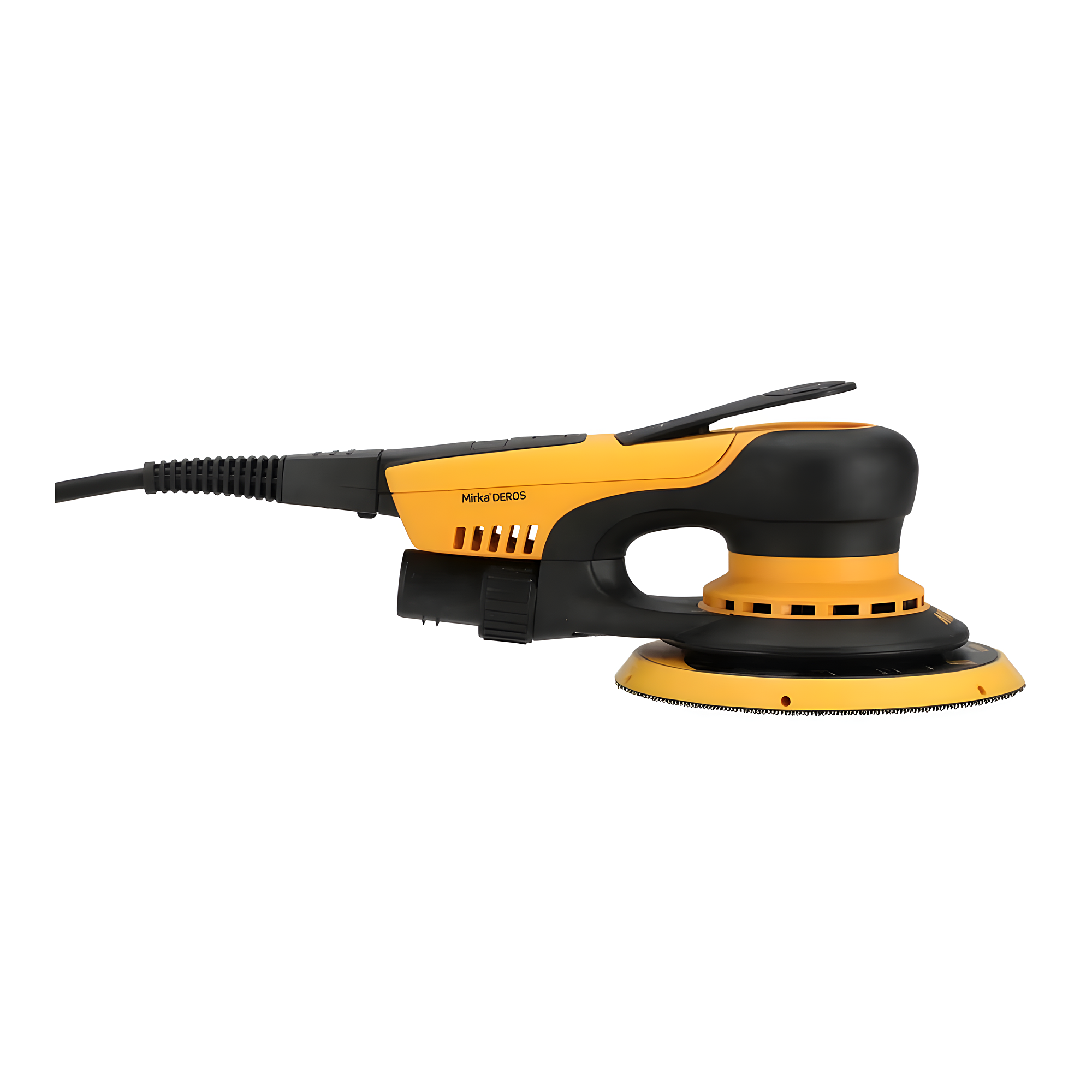 Купить Электрическая орбитальная шлифовальная машинка Mirka Deros II 5650CV MID5650404CA 4000-10000об/мин 220-240В 400Вт тарелка Ø125/150мм ход 5мм уровень шума 71дБ уровень вибрации 3,4м/с² 7ft.ru в интернет магазине Семь Футов