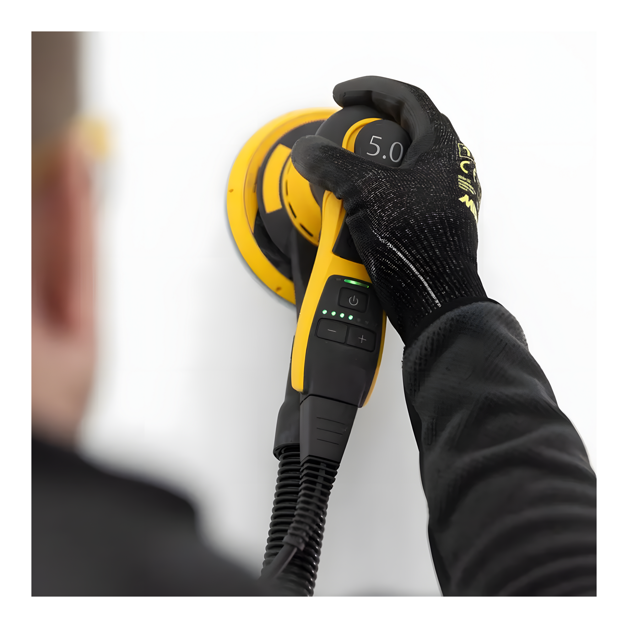 Купить Электрическая орбитальная шлифовальная машинка Mirka Deros II 550 MID5504044 4000-10000об/мин 220-240В 400Вт тарелка Ø125мм ход 5мм уровень шума 71дБ уровень вибрации 3,2м/с² 7ft.ru в интернет магазине Семь Футов