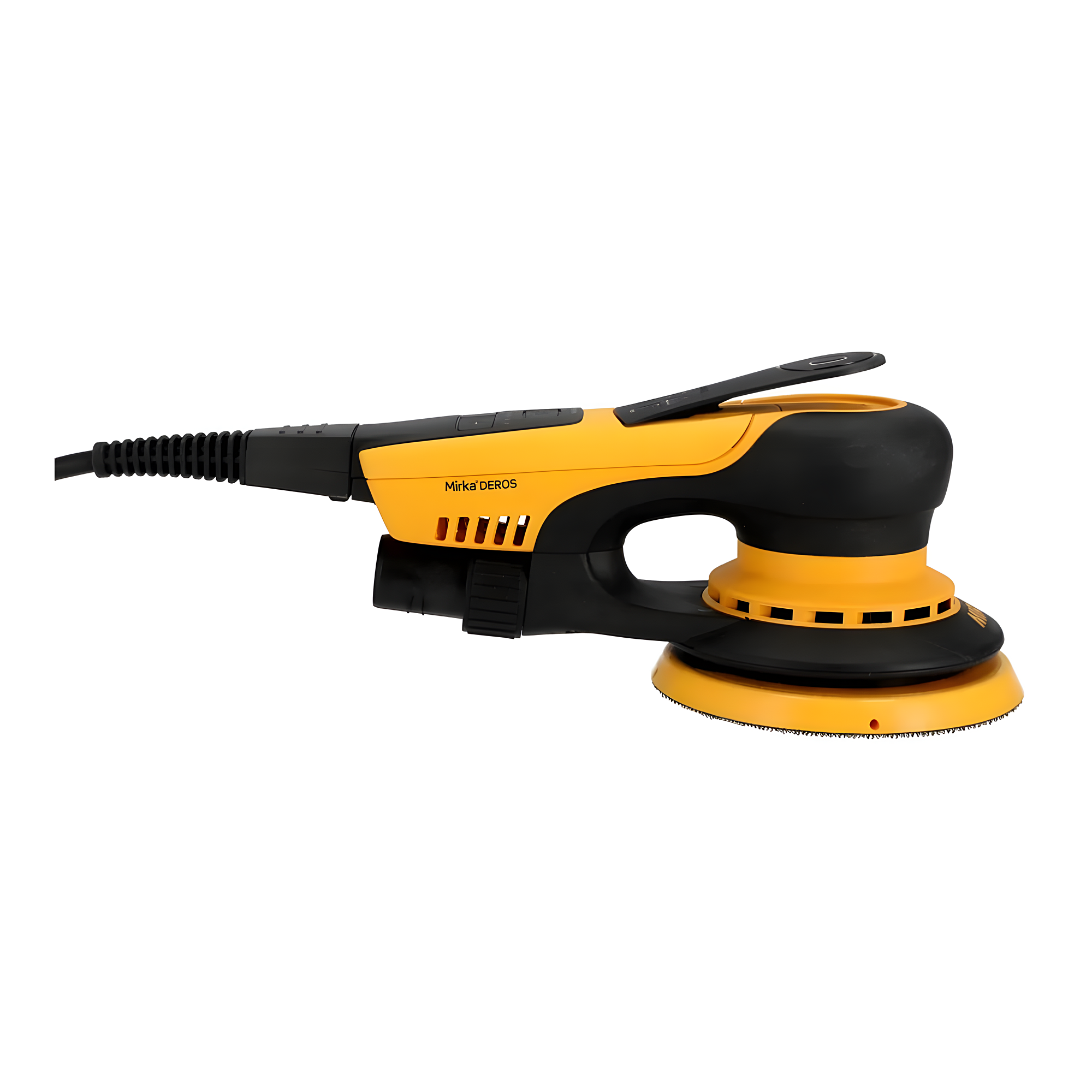 Купить Электрическая орбитальная шлифовальная машинка Mirka Deros II 550 MID5504044 4000-10000об/мин 220-240В 400Вт тарелка Ø125мм ход 5мм уровень шума 71дБ уровень вибрации 3,2м/с² 7ft.ru в интернет магазине Семь Футов