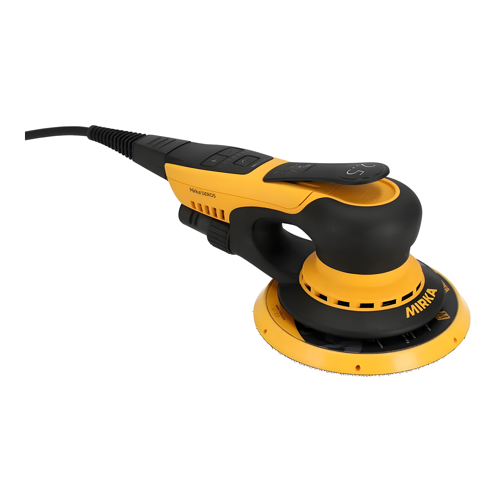 Купить Электрическая орбитальная шлифовальная машинка Mirka Deros II 625 MID6254044 4000-10000об/мин 220-240В 400Вт тарелка Ø150мм ход 2,5мм уровень шума 71дБ уровень вибрации 2,4м/с² 7ft.ru в интернет магазине Семь Футов