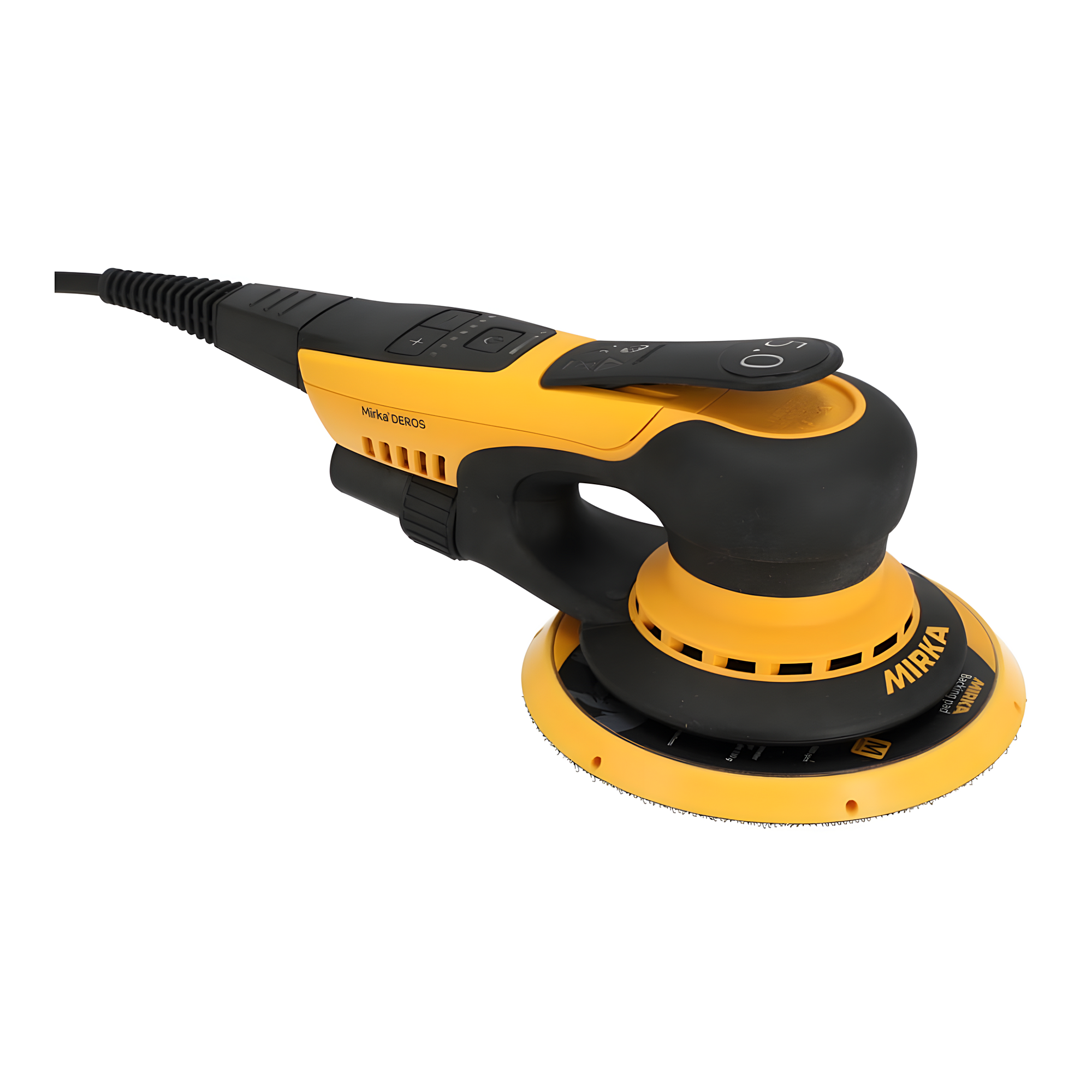 Купить Электрическая орбитальная шлифовальная машинка Mirka Deros II 650 MID6504044 4000-10000об/мин 220-240В 400Вт тарелка Ø150мм ход 5мм уровень шума 71дБ уровень вибрации 3,4м/с² 7ft.ru в интернет магазине Семь Футов