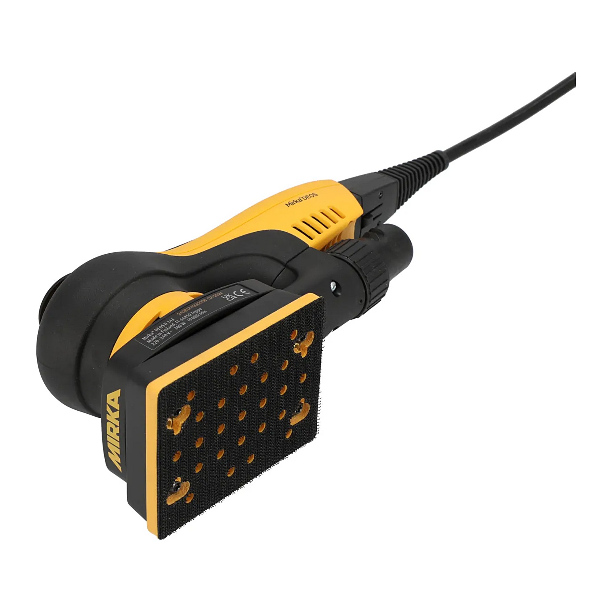 Купить Электрическая орбитальная шлифовальная машинка Mirka Deos II 343 MID3434044 5000-10000об/мин 220-240В 300Вт тарелка 75x100мм ход 3мм уровень шума 70дБ уровень вибрации 3,3м/с² 7ft.ru в интернет магазине Семь Футов
