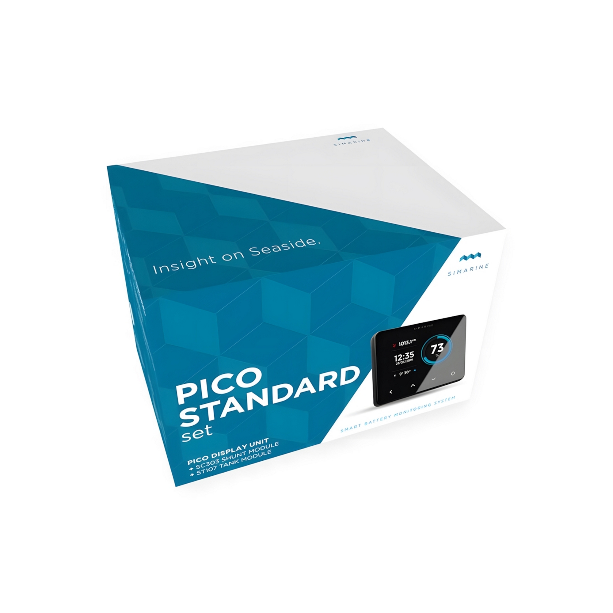Купить Комплект для контроля аккумуляторов Simarine Pico Standard PK232PB 6-35В монитор 3,5" шунт SC303 модуль ST107 черный корпус для монтажа на панель 7ft.ru в интернет магазине Семь Футов