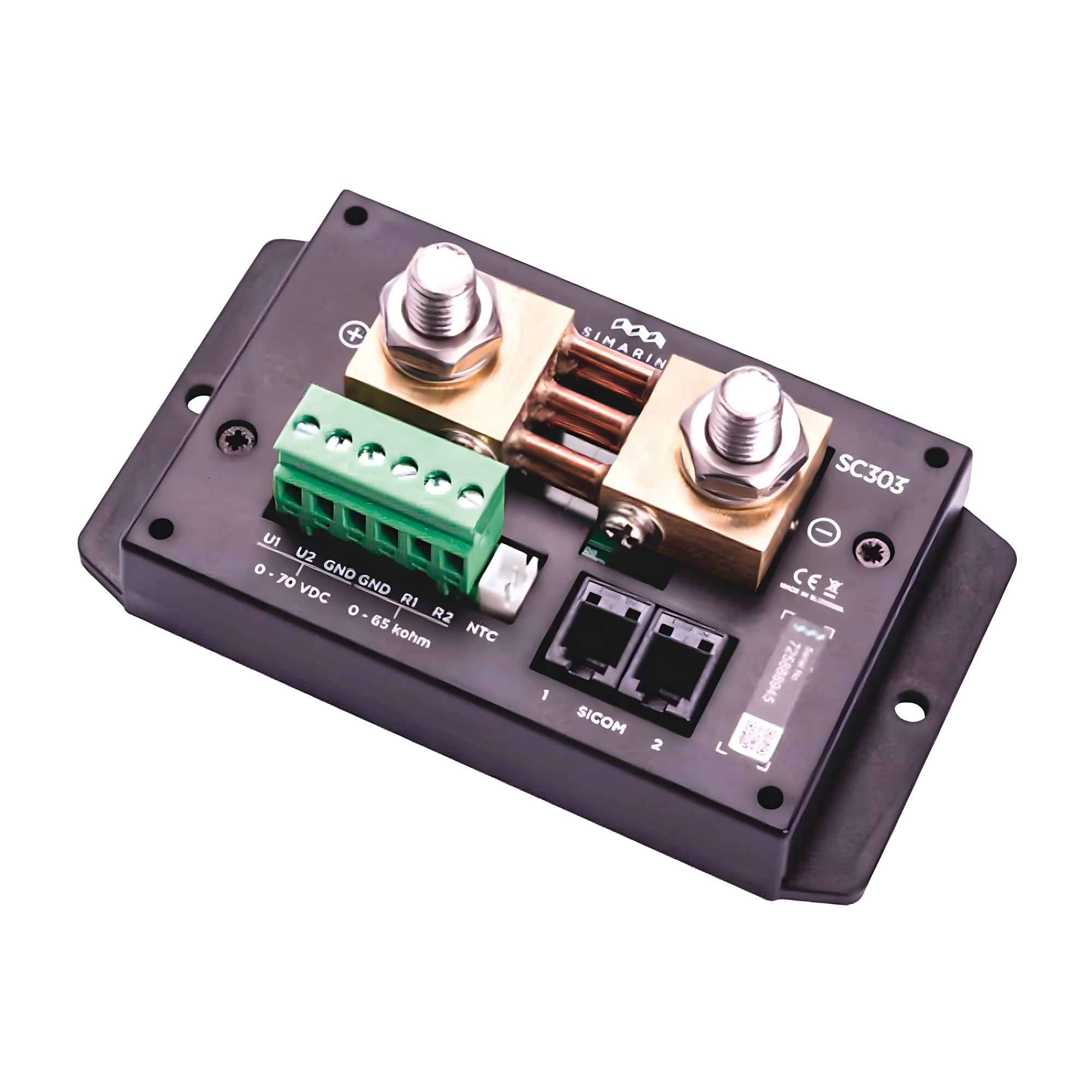 Купить Комплект для контроля аккумуляторов Simarine Pico Standard PK232PB 6-35В монитор 3,5" шунт SC303 модуль ST107 черный корпус для монтажа на панель 7ft.ru в интернет магазине Семь Футов