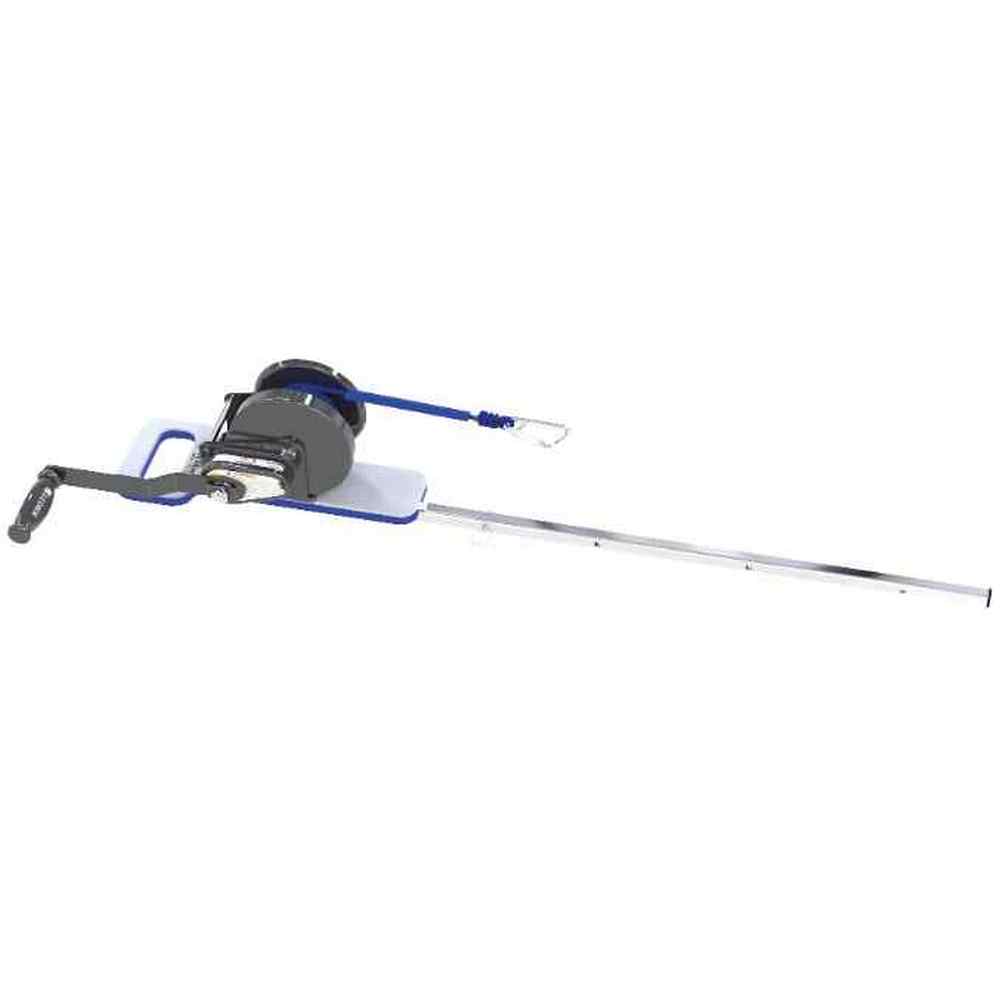 Купить Система шлюпбалок Hurley marine H3O H3O-1120B с ручной лебедкой грузоподъемность 181кг из прочного черного полиэтилена для лодок с жестким дном и гидроциклов длиной до 3,23м 7ft.ru в интернет магазине Семь Футов