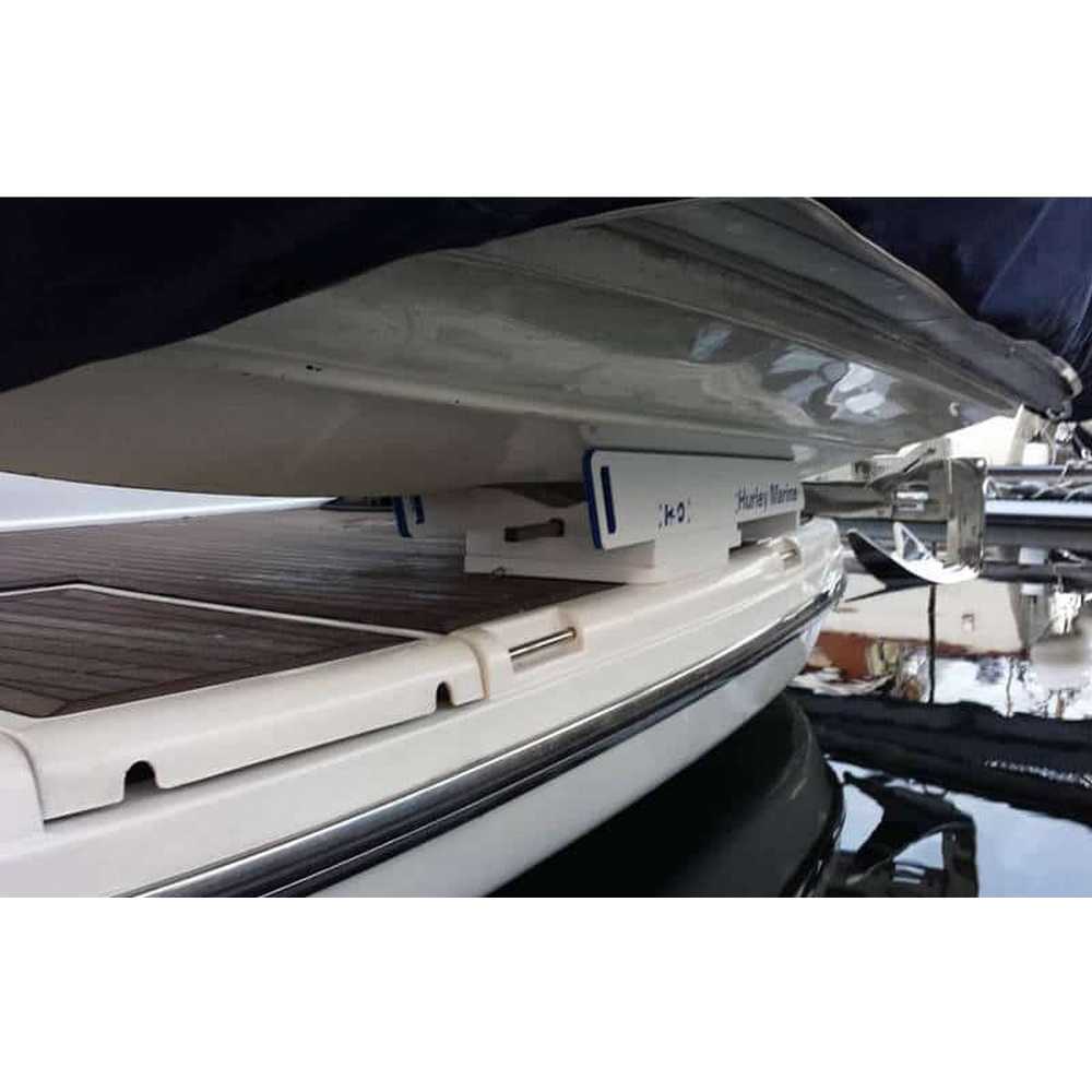 Купить Система шлюпбалок Hurley marine H3O H3O-1213WEW с электрической лебедкой грузоподъемность 181кг из прочного белого полиэтилена для лодок с жестким дном и гидроциклов длиной до 3,23м 7ft.ru в интернет магазине Семь Футов