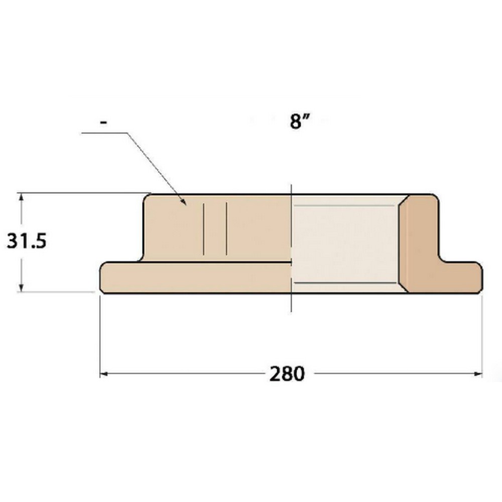 Купить Фланцевая контргайка Guidi Marine 1276#200017 Ø280x31,5мм резьба 8" из бронзы 7ft.ru в интернет магазине Семь Футов