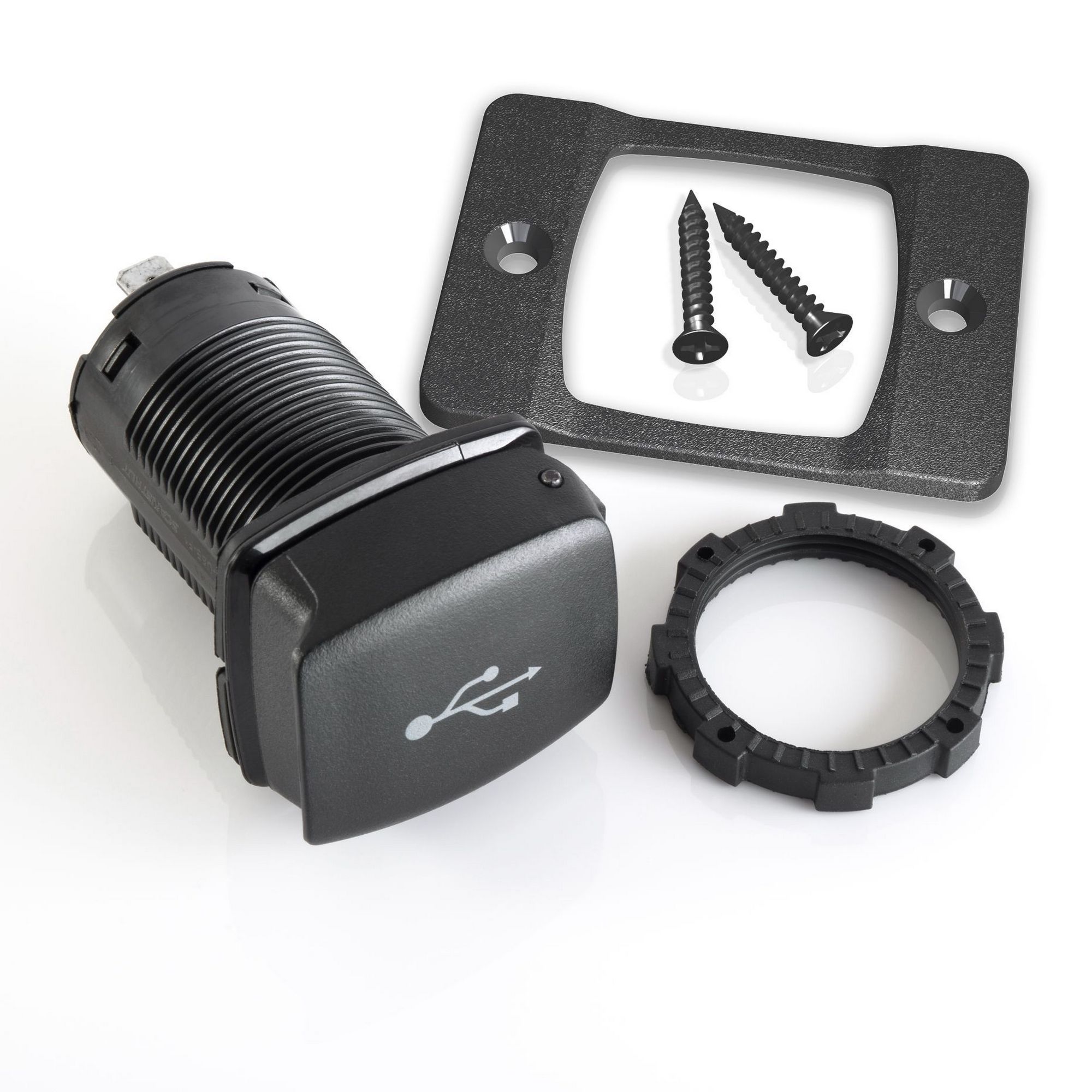 Купить Водонепроницаемый зарядный порт Scanstrut FLIP PRO SC-USB-F2 12/24В 36/60Вт USB-A/USB-C IP67 ⌀47х40мм быстрая зарядка PD и QC из нейлона 7ft.ru в интернет магазине Семь Футов