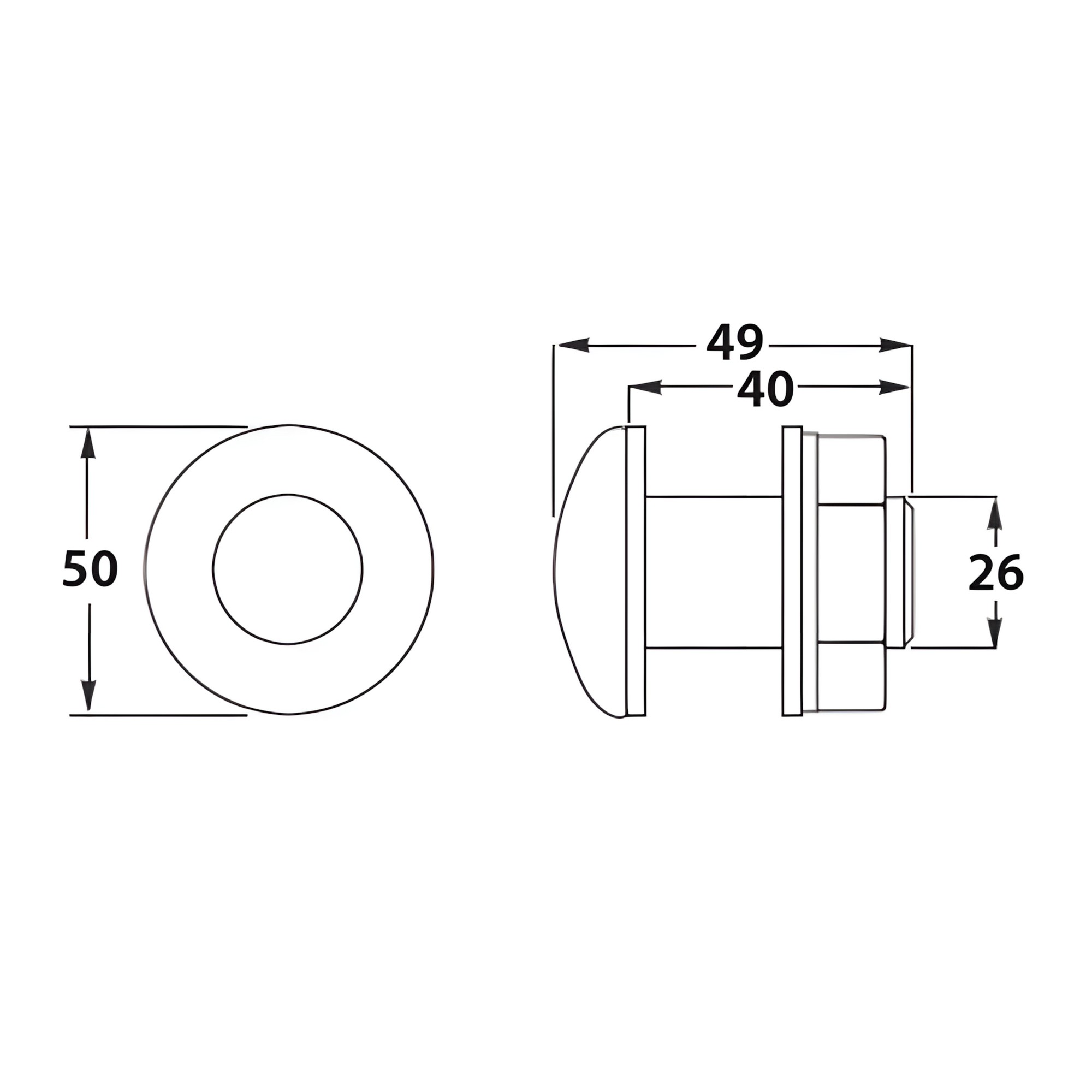 Купить Светодиодная лампа Hella marine Livewell 2JA 998 543-021 12В 0,5Вт 0,04А IP67 для подсветки аквариума красный свет черный корпус 7ft.ru в интернет магазине Семь Футов