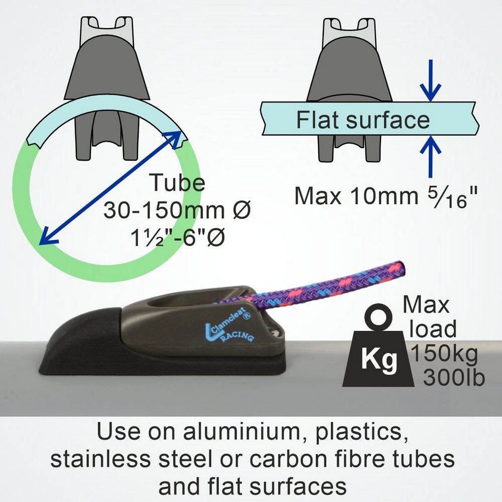Купить Пластина со шкивом Clamcleat CL835 для троса Ø3-6мм до 150кг из нейлона для стопоров CL211 Mk2 и CL272 7ft.ru в интернет магазине Семь Футов