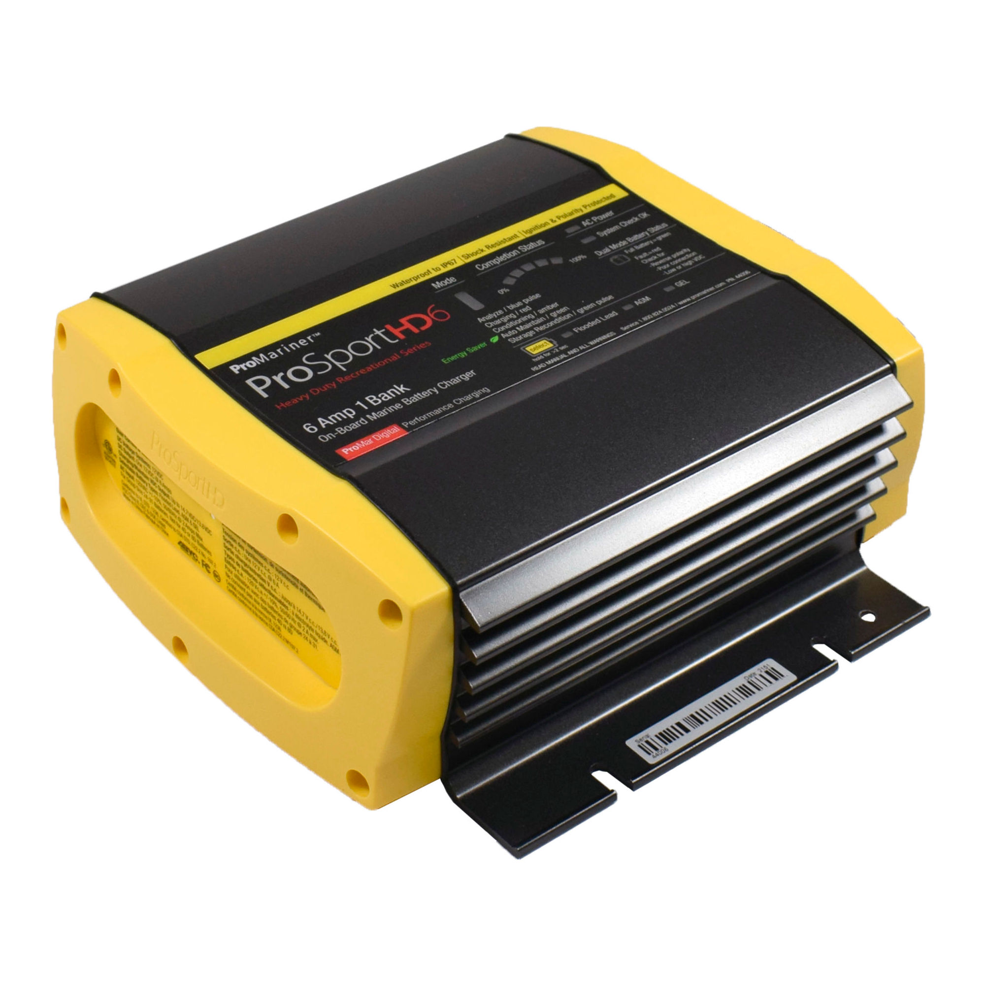 Купить Зарядное устройство ProMariner ProSportHD 6 44006 12В 6А IP67 196х200х74мм 5-ступенчатый цикл на 1 АКБ 7ft.ru в интернет магазине Семь Футов