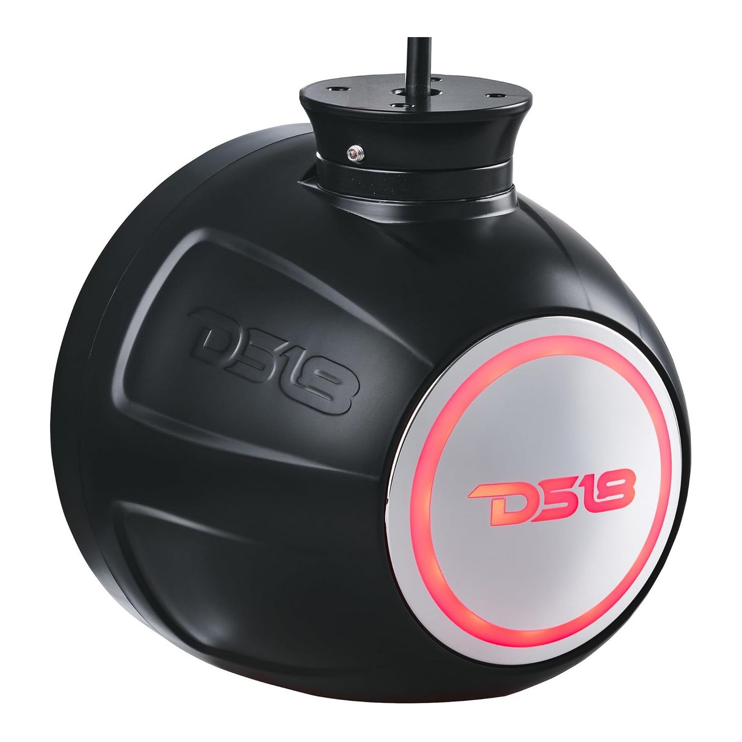 Купить Динамики двухполосные DS18 NXL-PS6BK Ø165мм 65Гц—23кГц 100-300Вт 4Ом IP65 поворот на 360° RGB-подсветка из полипропилена черный-красный 7ft.ru в интернет магазине Семь Футов