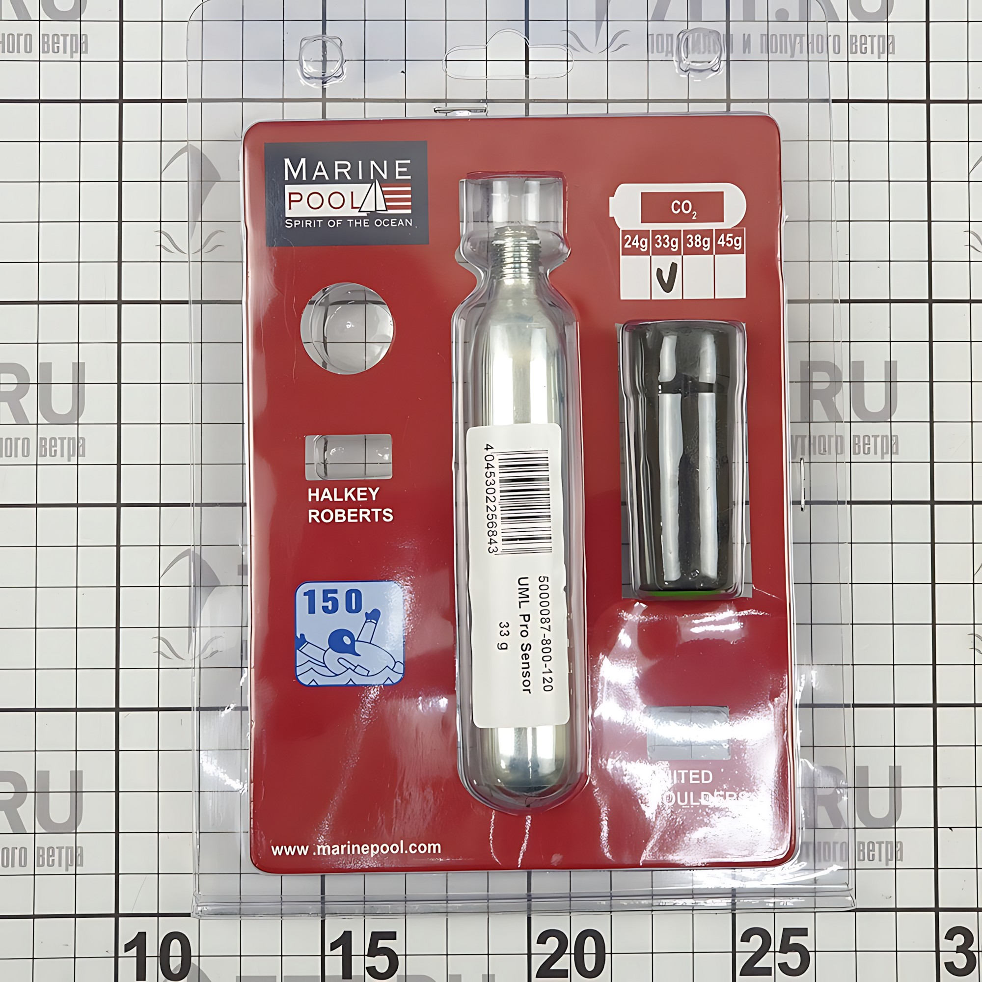 Купить Комплект перезарядки UML Pro Sensor 5000087 33г для спасательных жилетов с плавучестью 150 - 165N UML Pro Sensor или UML5 7ft.ru в интернет магазине Семь Футов