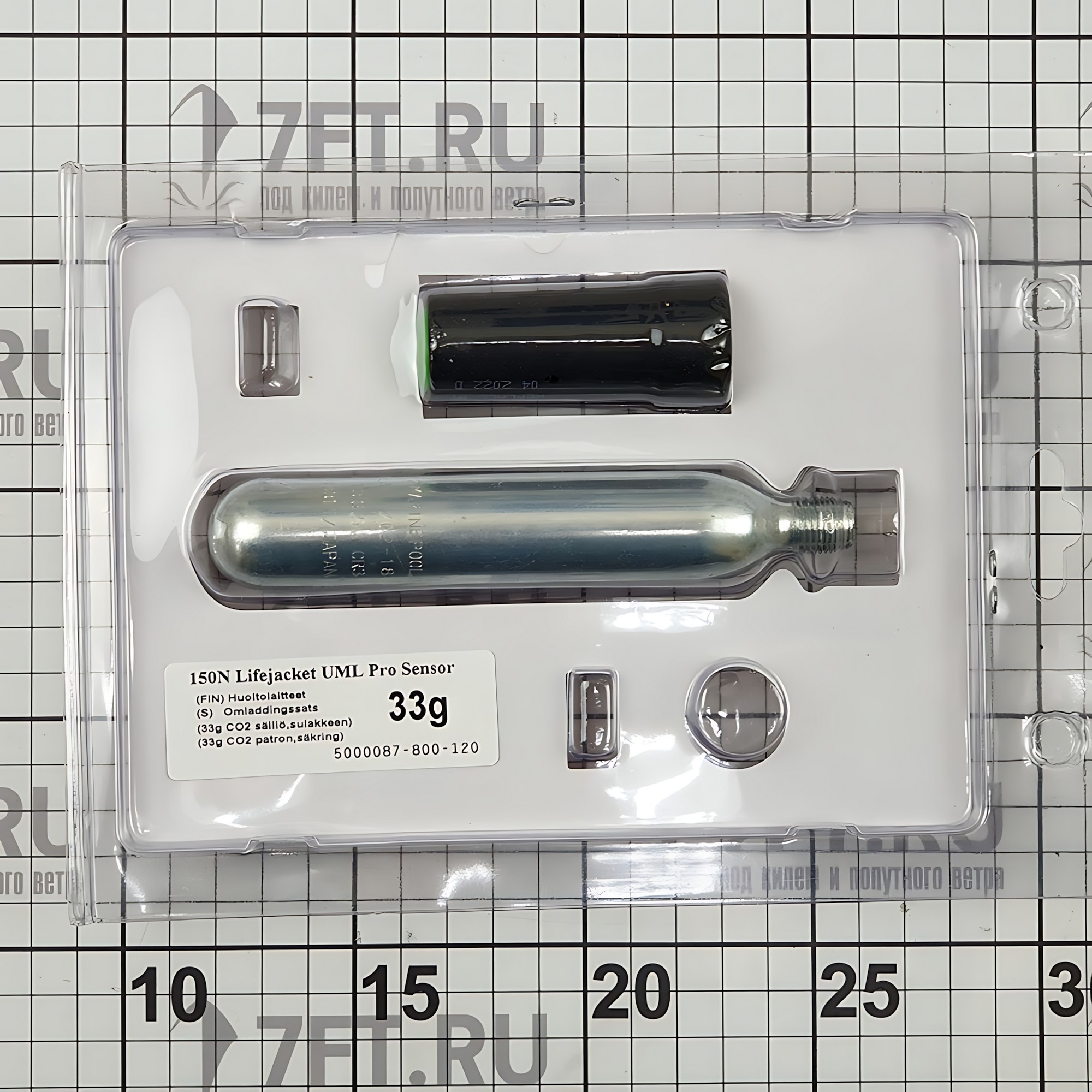 Купить Комплект перезарядки UML Pro Sensor 5000087 33г для спасательных жилетов с плавучестью 150 - 165N UML Pro Sensor или UML5 7ft.ru в интернет магазине Семь Футов