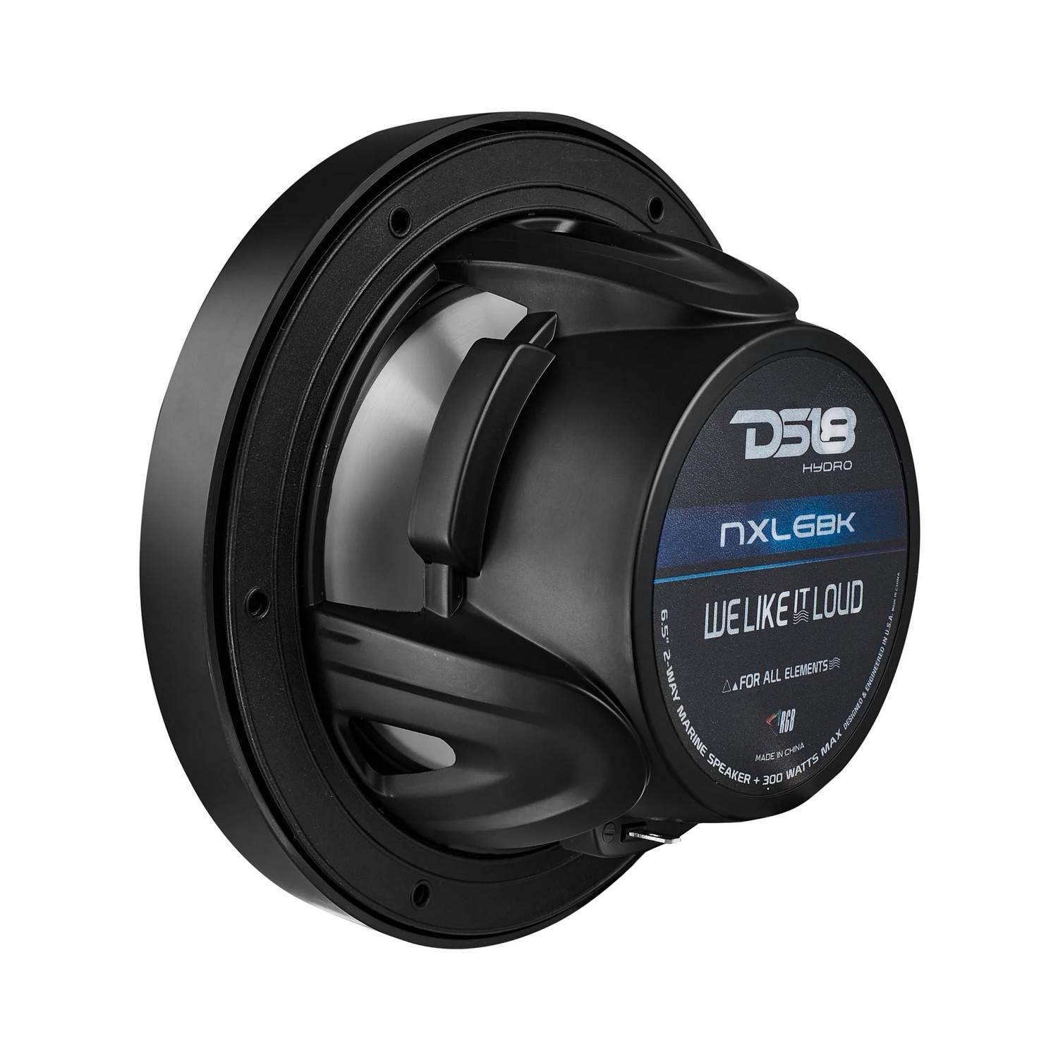 Купить Динамики двухполосные DS18 NXL-6/BK Ø165мм 45Гц—23кГц 100-300Вт 4Ом IP65 RGB-подсветка из литого полипропилена черные 7ft.ru в интернет магазине Семь Футов