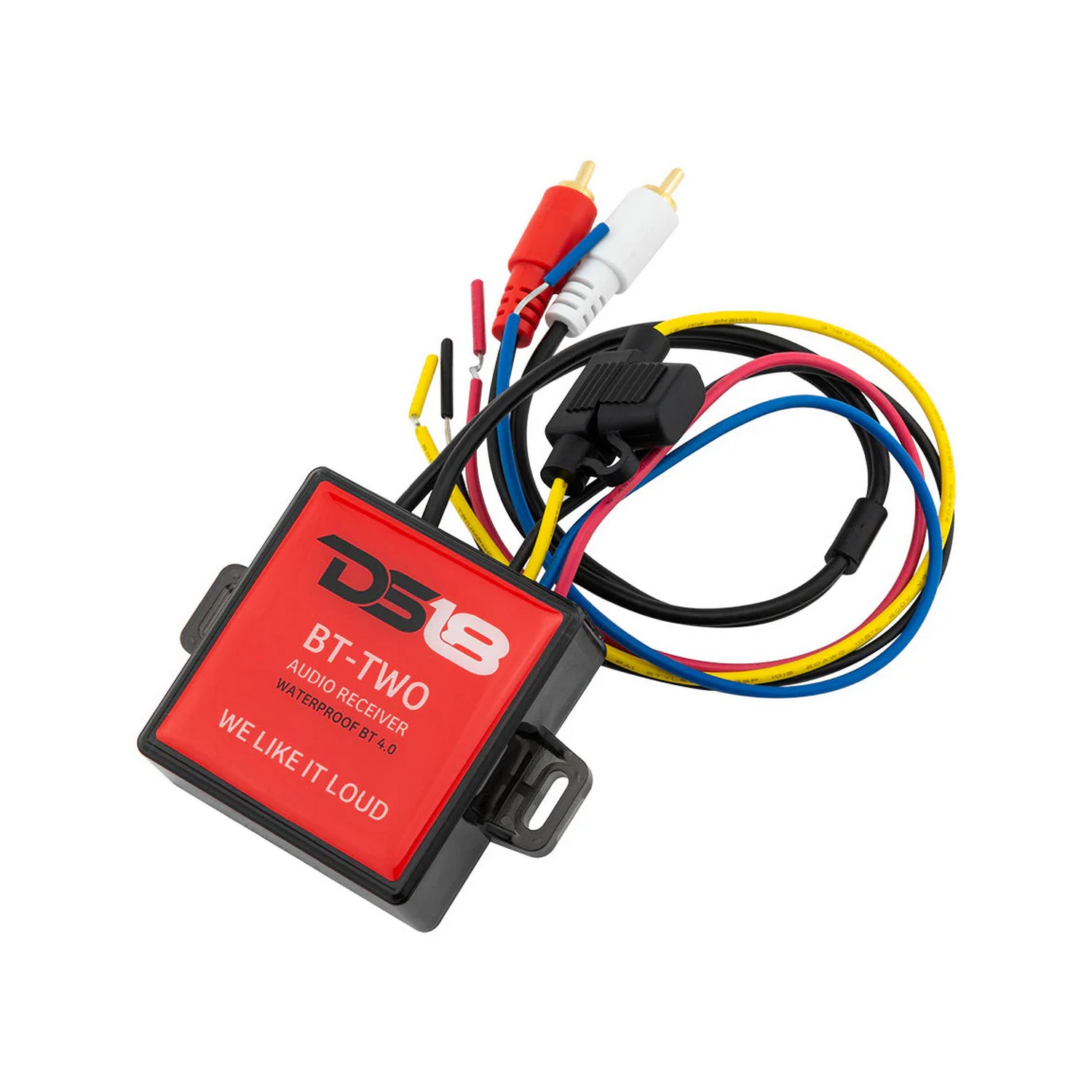 Купить Аудиоприемник DS18 BT-TWO 12В 20мА Bluetooth 4.0 IP65 совместим с Android/iOS со встроенным предохранителем 7ft.ru в интернет магазине Семь Футов