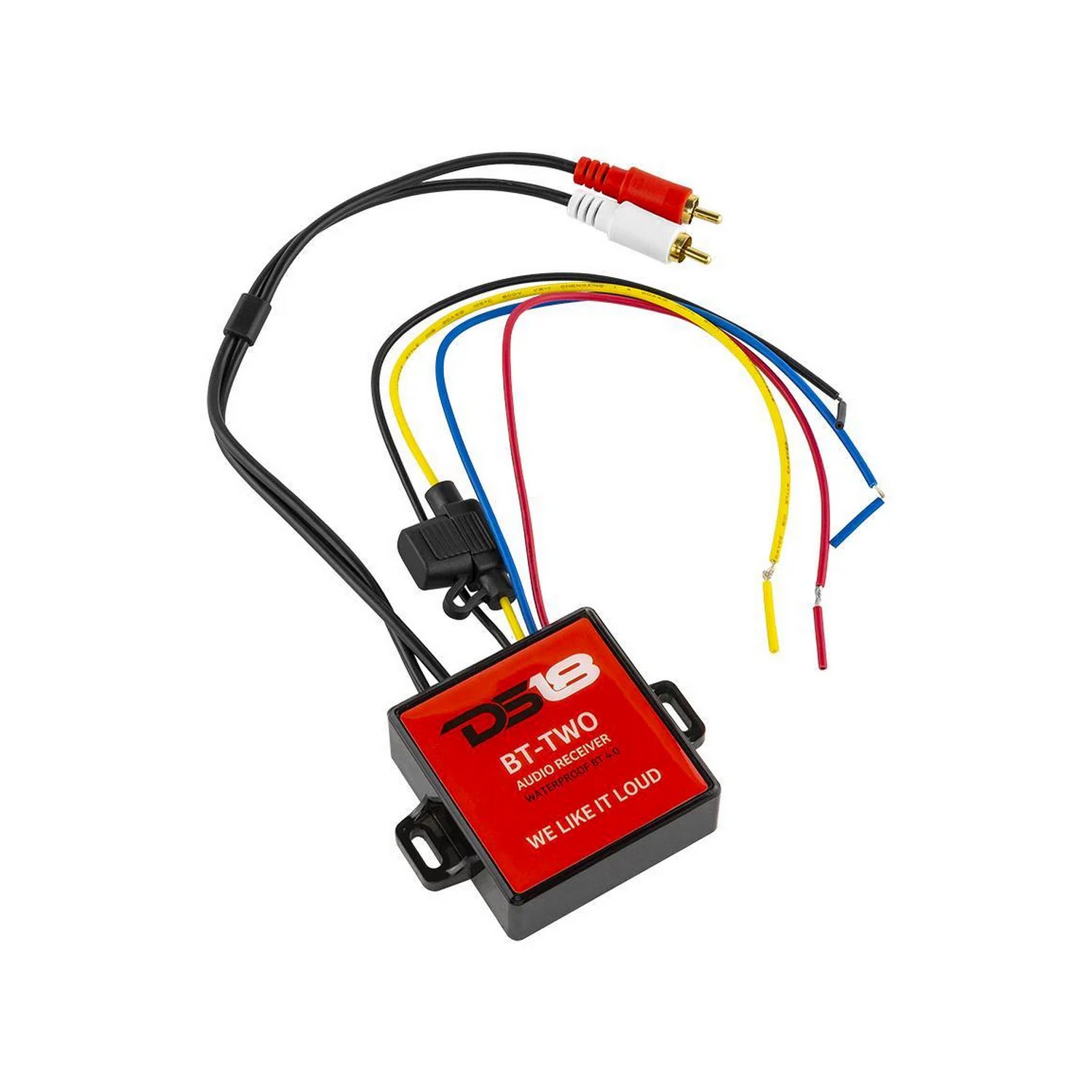Купить Аудиоприемник DS18 BT-TWO 12В 20мА Bluetooth 4.0 IP65 совместим с Android/iOS со встроенным предохранителем 7ft.ru в интернет магазине Семь Футов