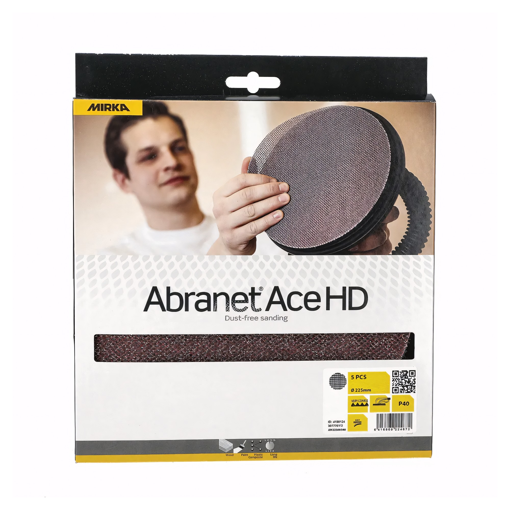Купить Шлифовальный сетчатый диск Mirka Abranet Ace HD AH22302560 зернистость 60 Ø225мм 7ft.ru в интернет магазине Семь Футов