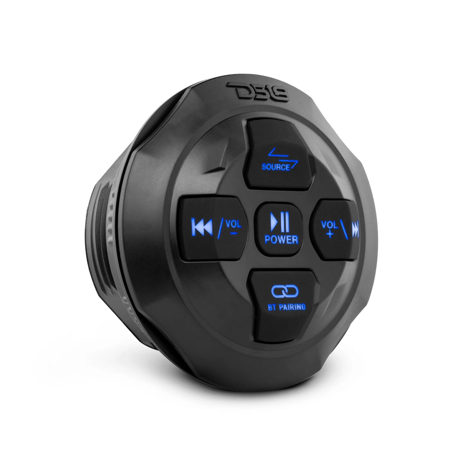 Купить Аудиоприемник DS18 BTRC-R Ø96мм 20Гц–20кГц 12-14,4В IP65 цифровой Bluetooth 5.0 вход AUX/USB с контроллером совместим с Android/iOS черный 7ft.ru в интернет магазине Семь Футов