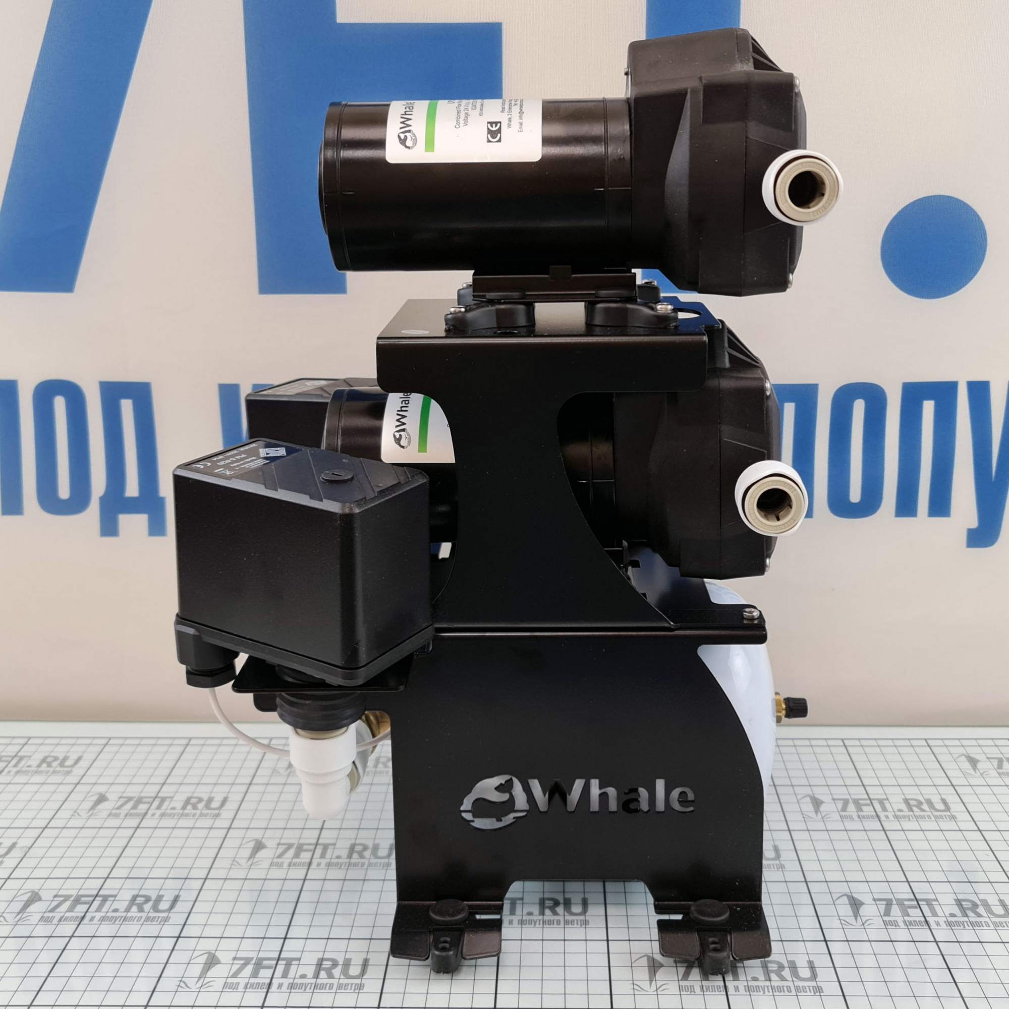 Купить Насосная станция двухступенчатая Whale UF2415B 12В 24л/мин 3бар штуцер 19мм 407×310×310мм бак 2л для водоснабжения 7ft.ru в интернет магазине Семь Футов