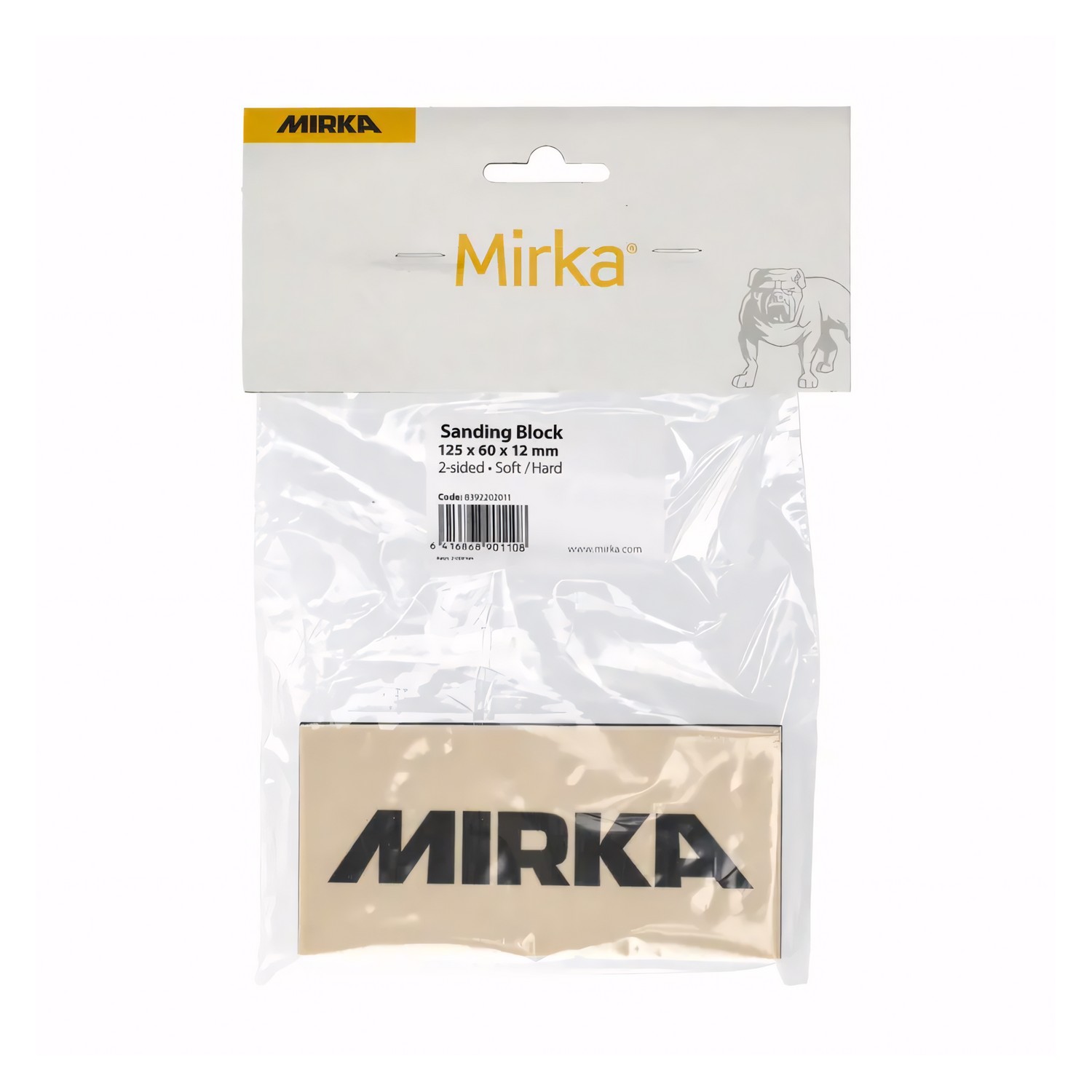 Купить Ручной шлифовальный брусок Mirka 8392202011 125x60x12мм двусторонний 7ft.ru в интернет магазине Семь Футов