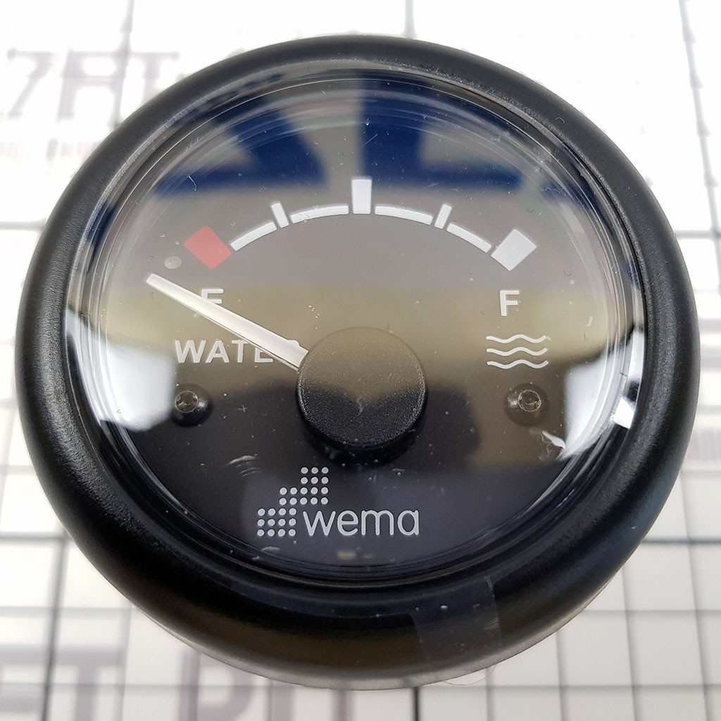 Купить Индикатор уровня воды Wema IPWR-BB 110310 12/24В 0-190Ом Ø62мм чёрный циферблат с чёрным кольцом 7ft.ru в интернет магазине Семь Футов