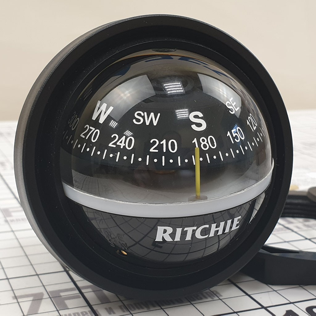 Купить Компас с конической картушкой Ritchie Navigation Explorer V-57.2 черный 70 мм 12 В устанавливается на переборку 7ft.ru в интернет магазине Семь Футов
