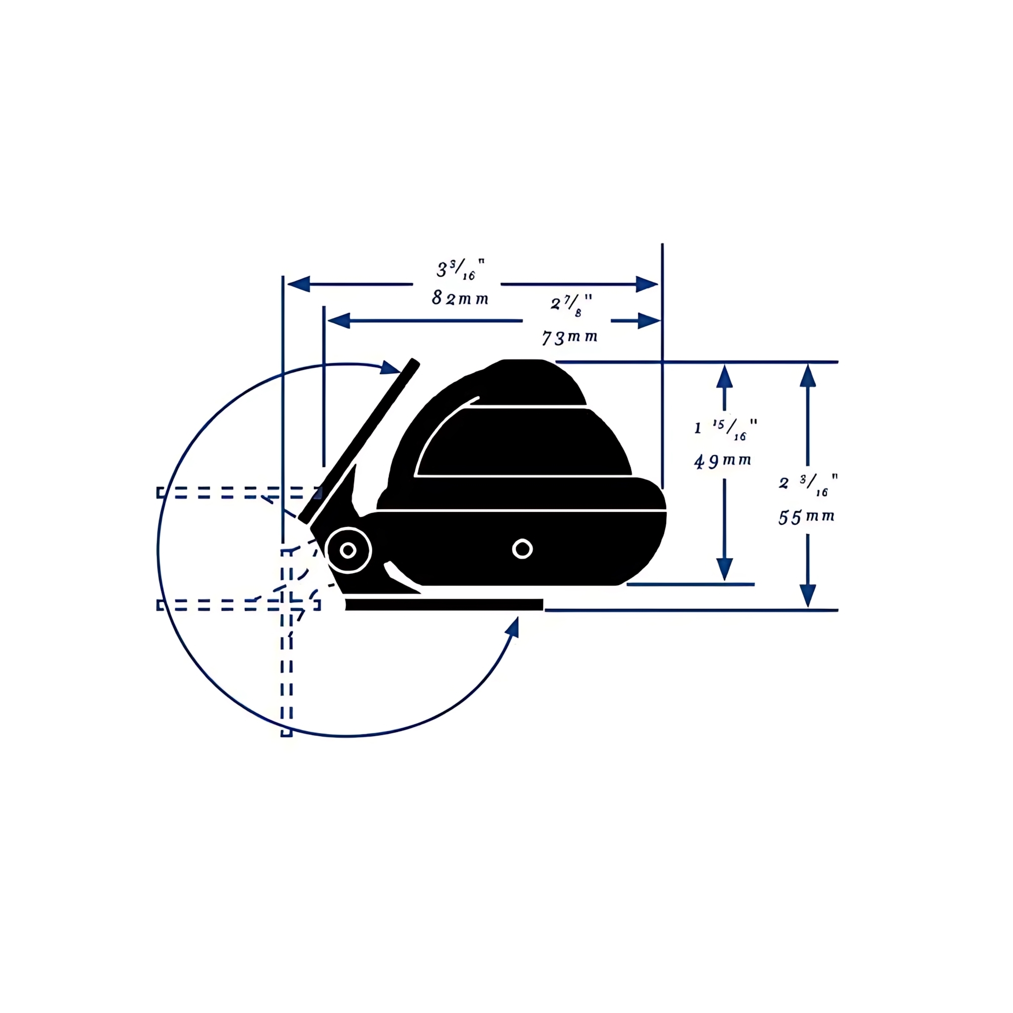 Купить Компас Ritchie Navigation Sport X-10-A картушка 51мм 12В 63x55мм с конической картушкой на кронштейне серый/синий 7ft.ru в интернет магазине Семь Футов