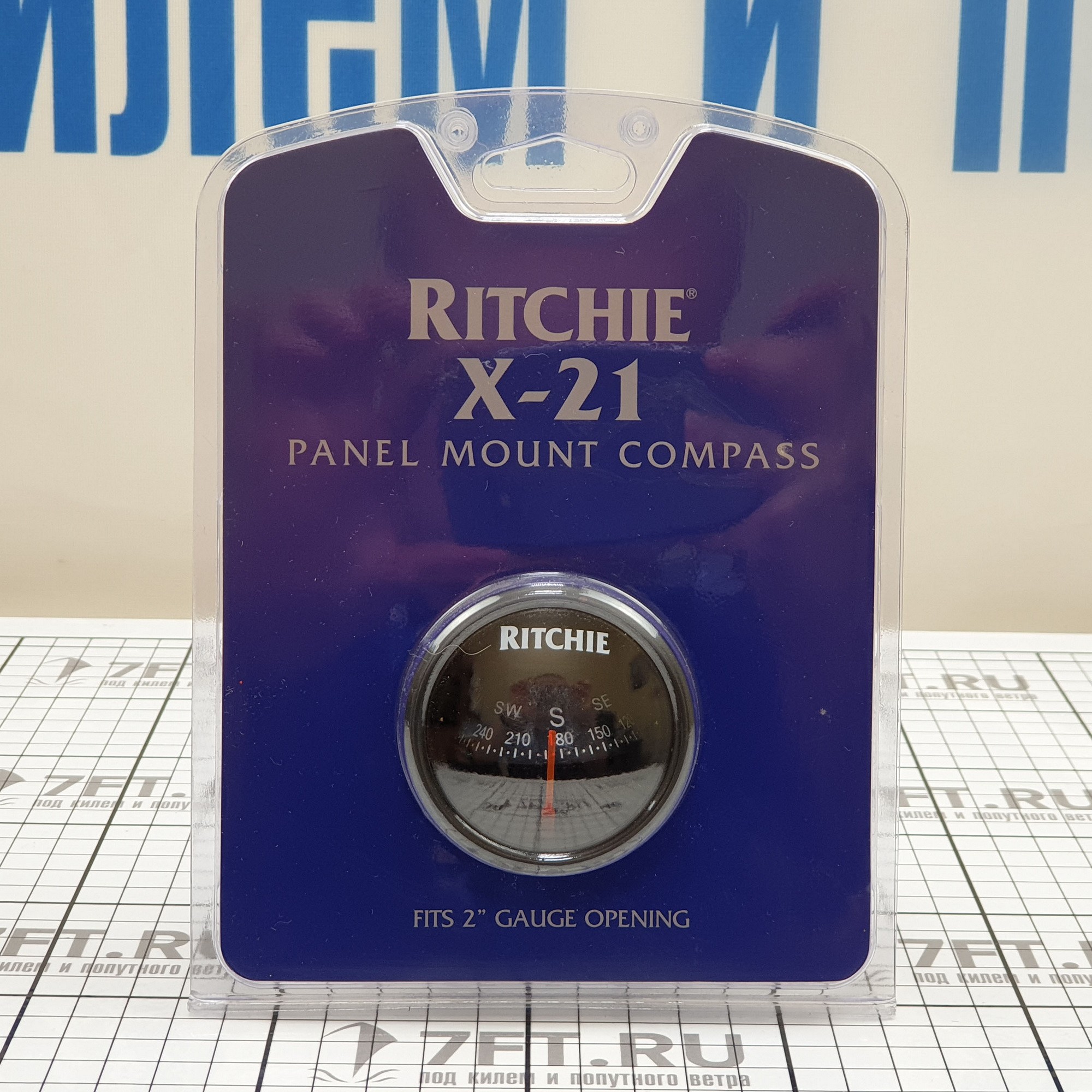 Купить Компас с конической картушкой Ritchie Navigation Sport X-21BB чёрный 51мм 12В врезается в переборку 7ft.ru в интернет магазине Семь Футов