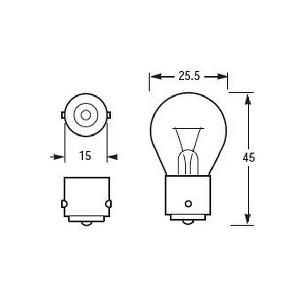 Купить Лампочка для навигационных огней Hella Marine Spare Bulb 8GA 002 071-131 BA15s 12 В 10 Вт одноконтактная 7ft.ru в интернет магазине Семь Футов