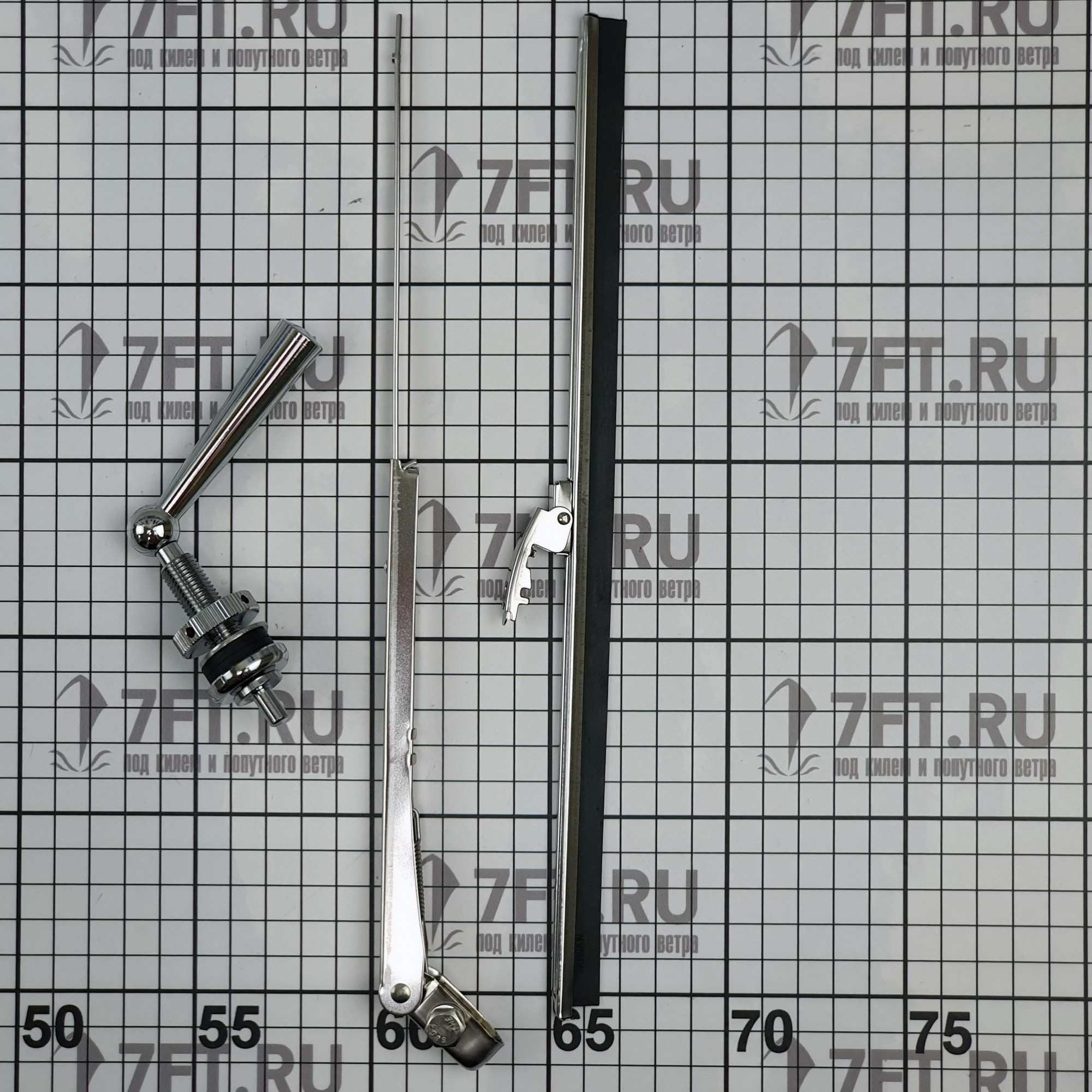 Купить Стеклоочиститель с ручным приводом Marine Quality 12601 280 мм из нержавеющей стали 7ft.ru в интернет магазине Семь Футов