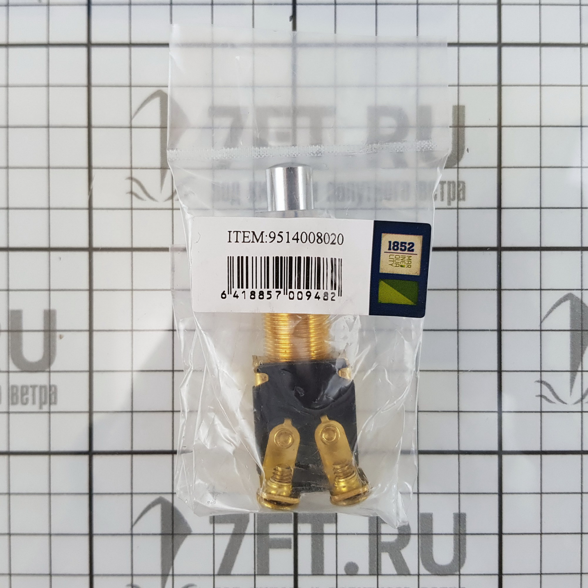 Купить Кнопочный выключатель из латуни Marine Quality 20420 16-21 мм 7ft.ru в интернет магазине Семь Футов