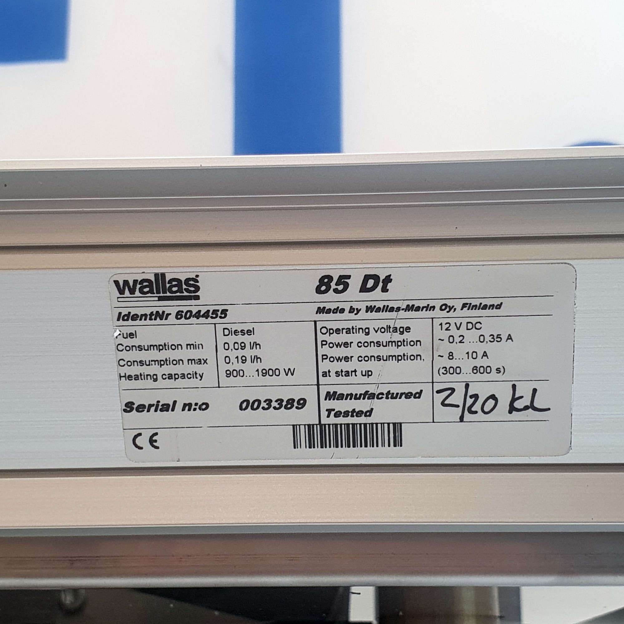 Купить Дизельная плита Wallas 85DT 456x325x196мм 12В 1,9кВт 0,09-0,19л/час врезная двухкомфорочная керамическая 7ft.ru в интернет магазине Семь Футов