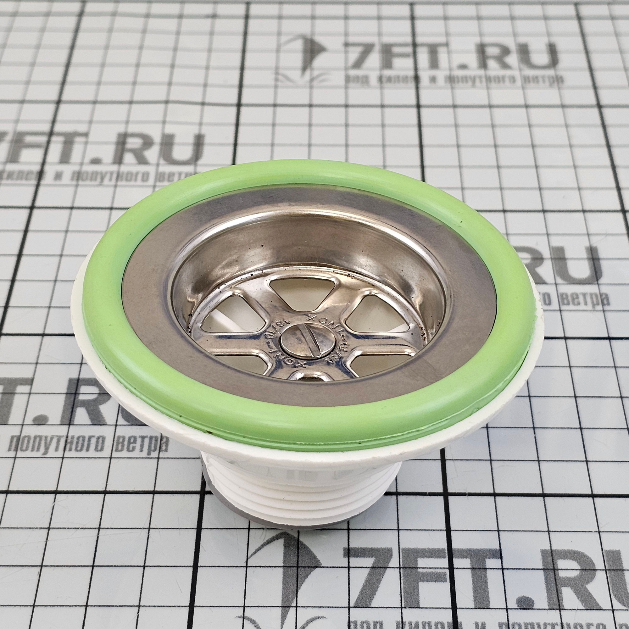 Купить Сток прямой с пробкой Barka PI1435TM Ø70/53,5x40мм с резьбой 1"1/4 из нержавеющей стали и пластика 7ft.ru в интернет магазине Семь Футов