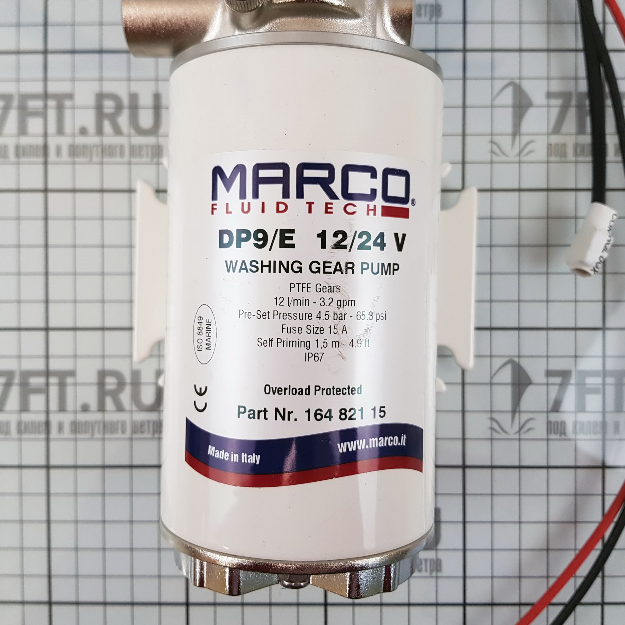Купить Комплект для мытья палубы Marco DP9/E 16482115 12/24 В 12 л/мин 4 бар 7ft.ru в интернет магазине Семь Футов