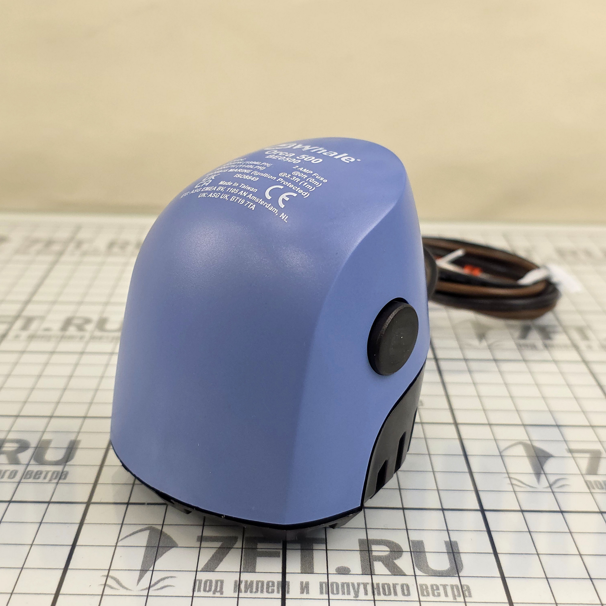 Купить Помпа трюмная погружная Whale Orca 500 BE0500 12В 1,5А 32л/мин подъём до 3м под шланг Ø19мм 7ft.ru в интернет магазине Семь Футов