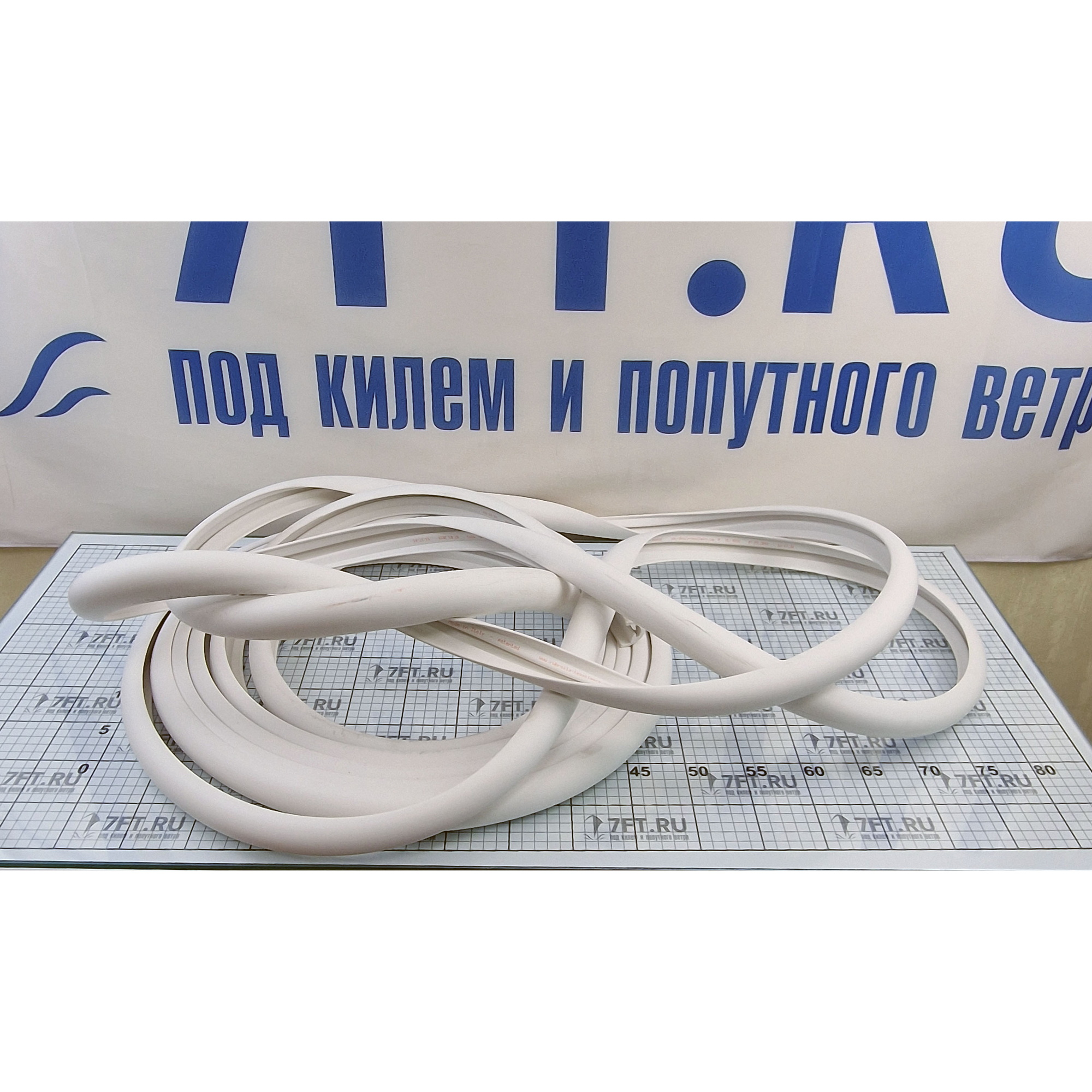 Купить Привальный брус Tessilmare 130-141-011 40x25мм 12м из белого ПВХ 7ft.ru в интернет магазине Семь Футов