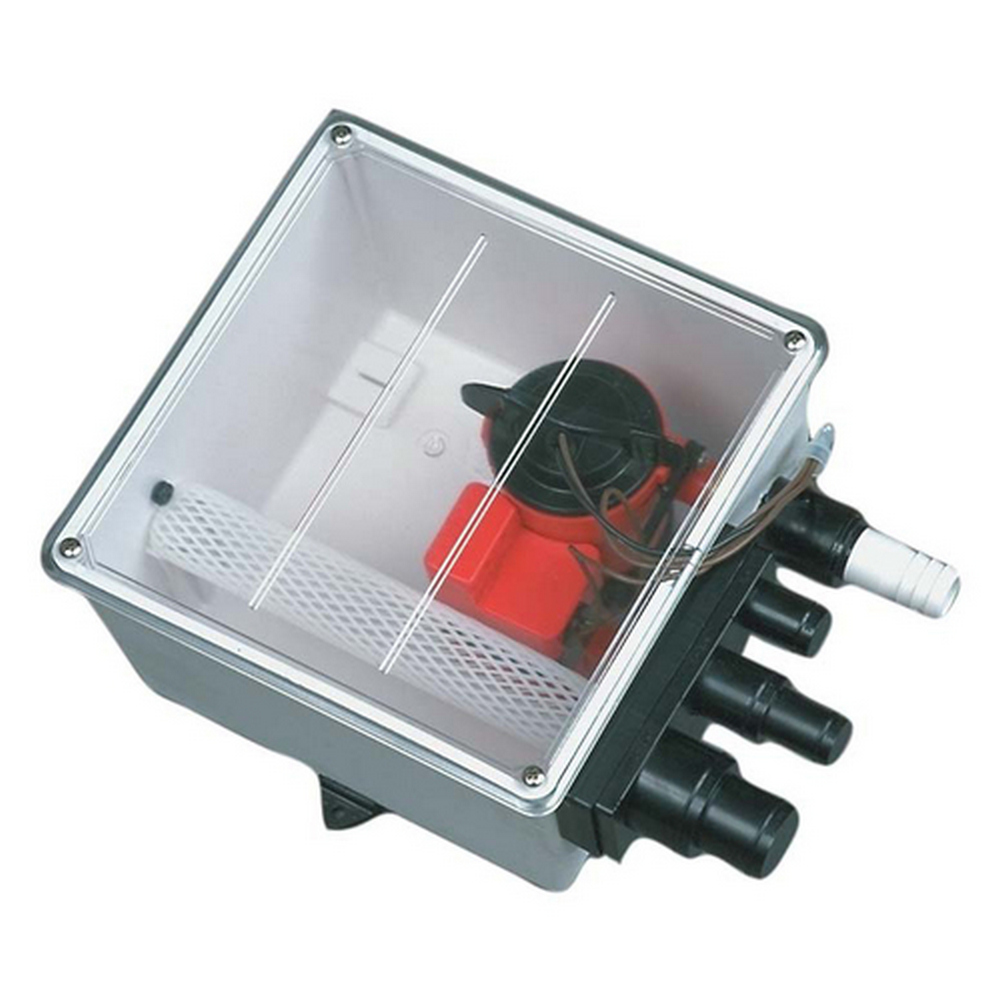 Купить Резервуар сточных вод Johnson Pump 32-57151-01 12В 3,2A 61л/мин 273,05х209,8х144,78мм  7ft.ru в интернет магазине Семь Футов