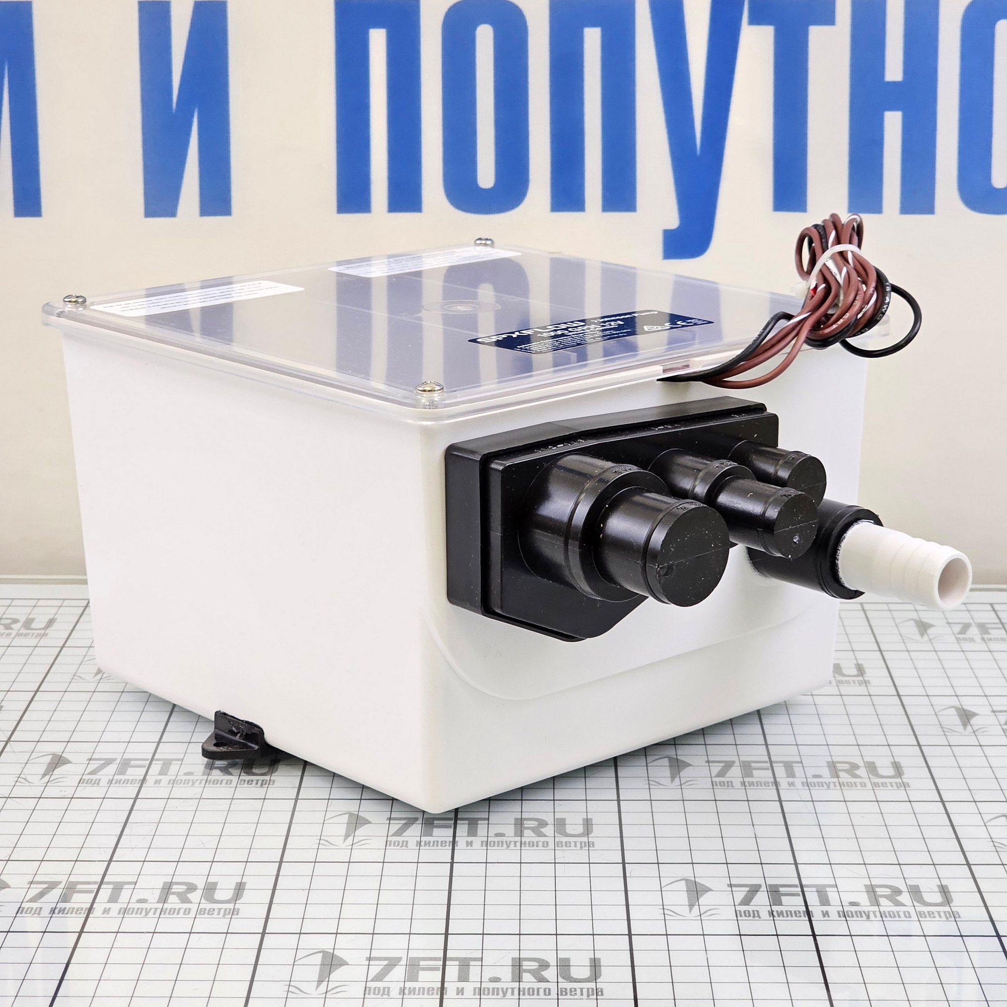 Купить Резервуар сточных вод Johnson Pump 32-57151-01 12В 3,2A 61л/мин 273,05х209,8х144,78мм  7ft.ru в интернет магазине Семь Футов