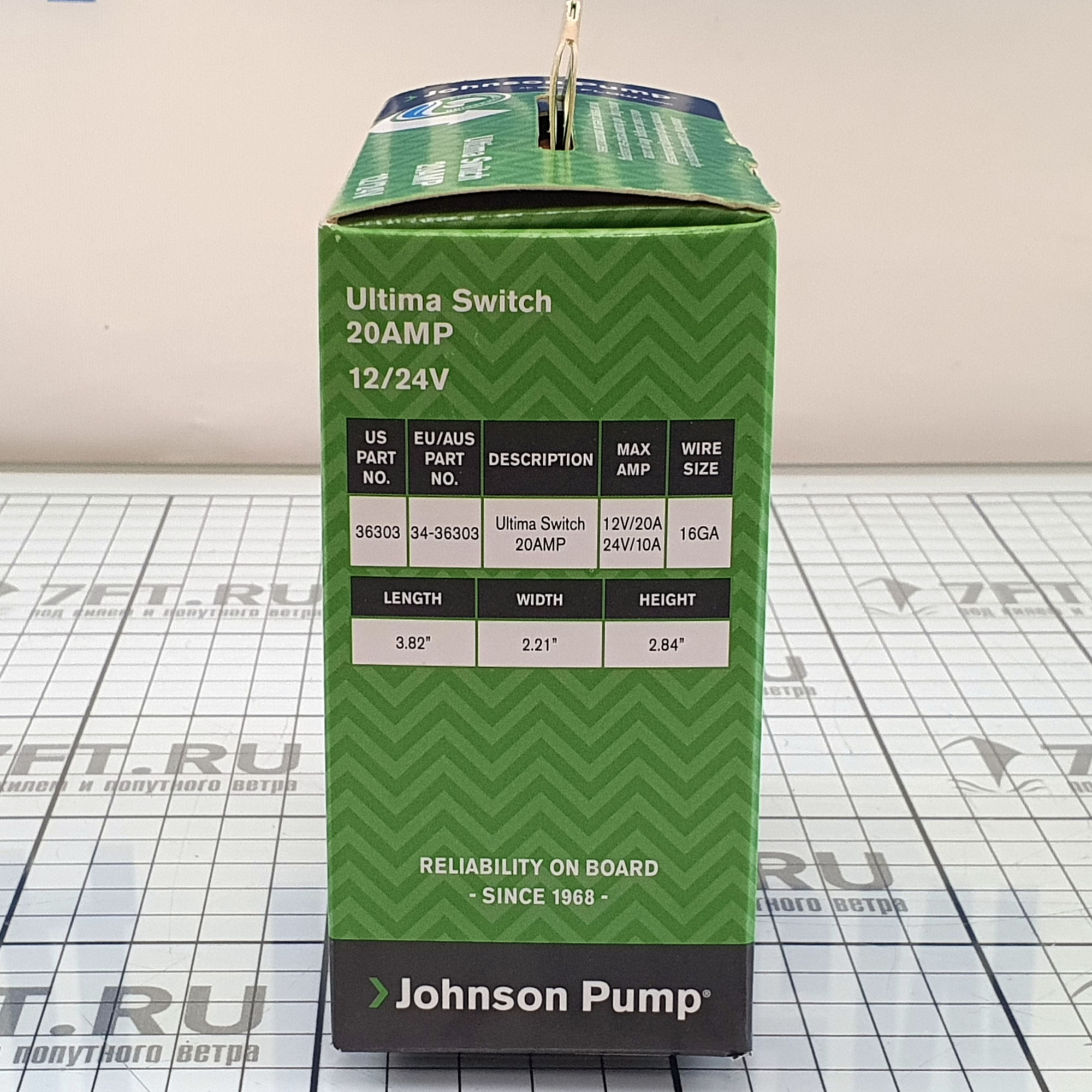 Купить Автоматический выключатель насоса/помпы Johnson Pump Ultima 34-36303 12/24В 20А 85x62x30мм 7ft.ru в интернет магазине Семь Футов